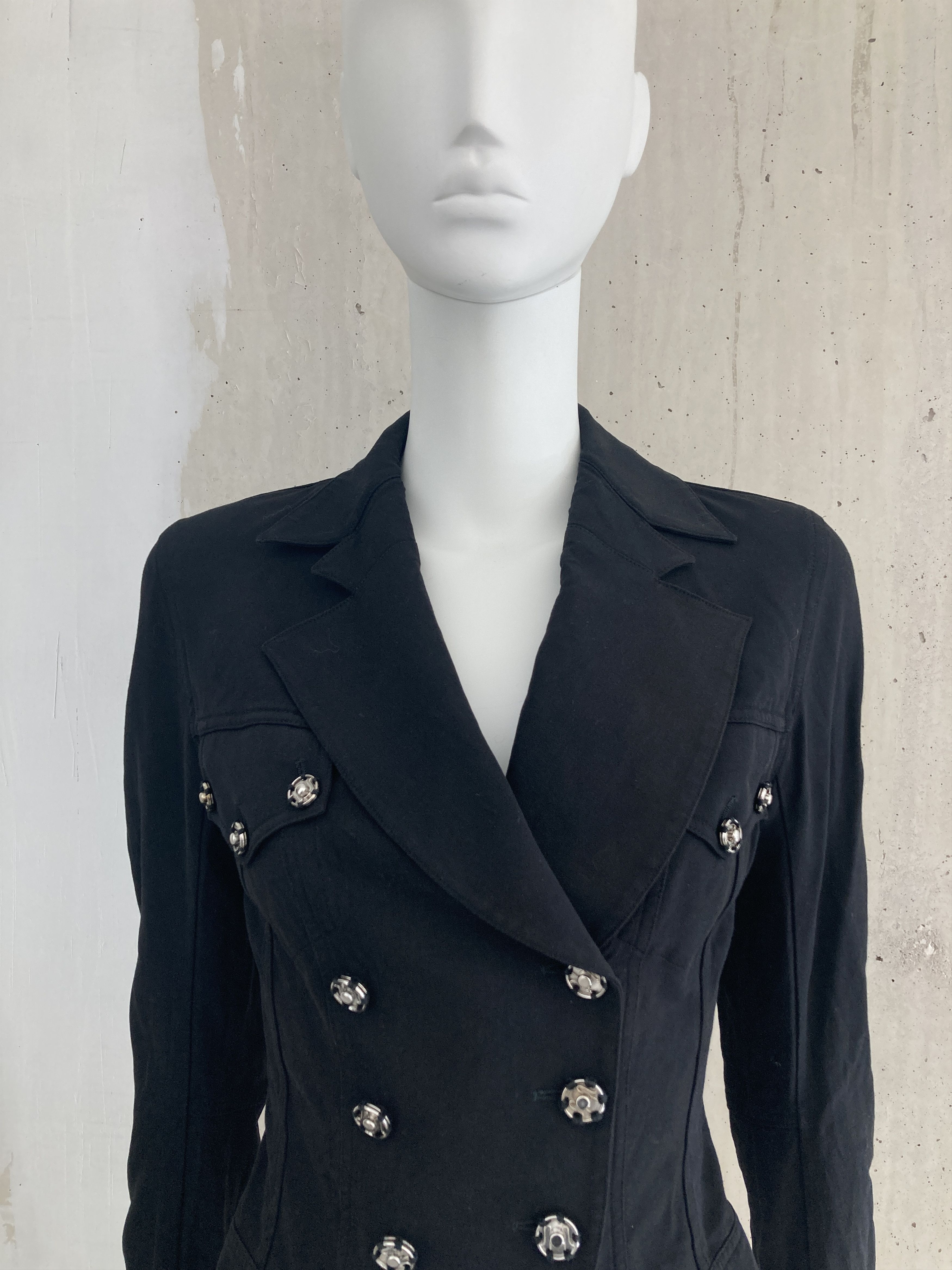 John Galliano FW2001 Archive Snap Button Jacket Size XS / US 0-2 / IT 36-38 - 6 Thumbnail