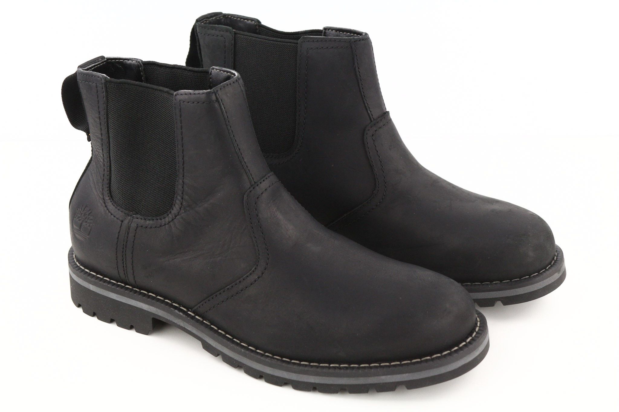 Timberland A2NHW UK8 Black Leather Ortholite Pull Tab Boots 79956 Size US 8.5 / EU 41-42 - 1 Thumbnail