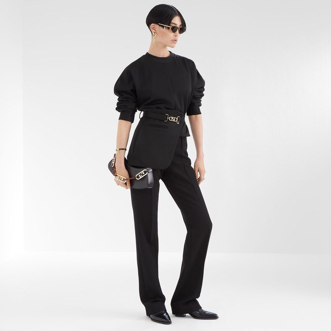 Fendi o1loc1c0824 Sweatshirt in Black Size XL / US 12-14 / IT 48-50 - 4 Thumbnail