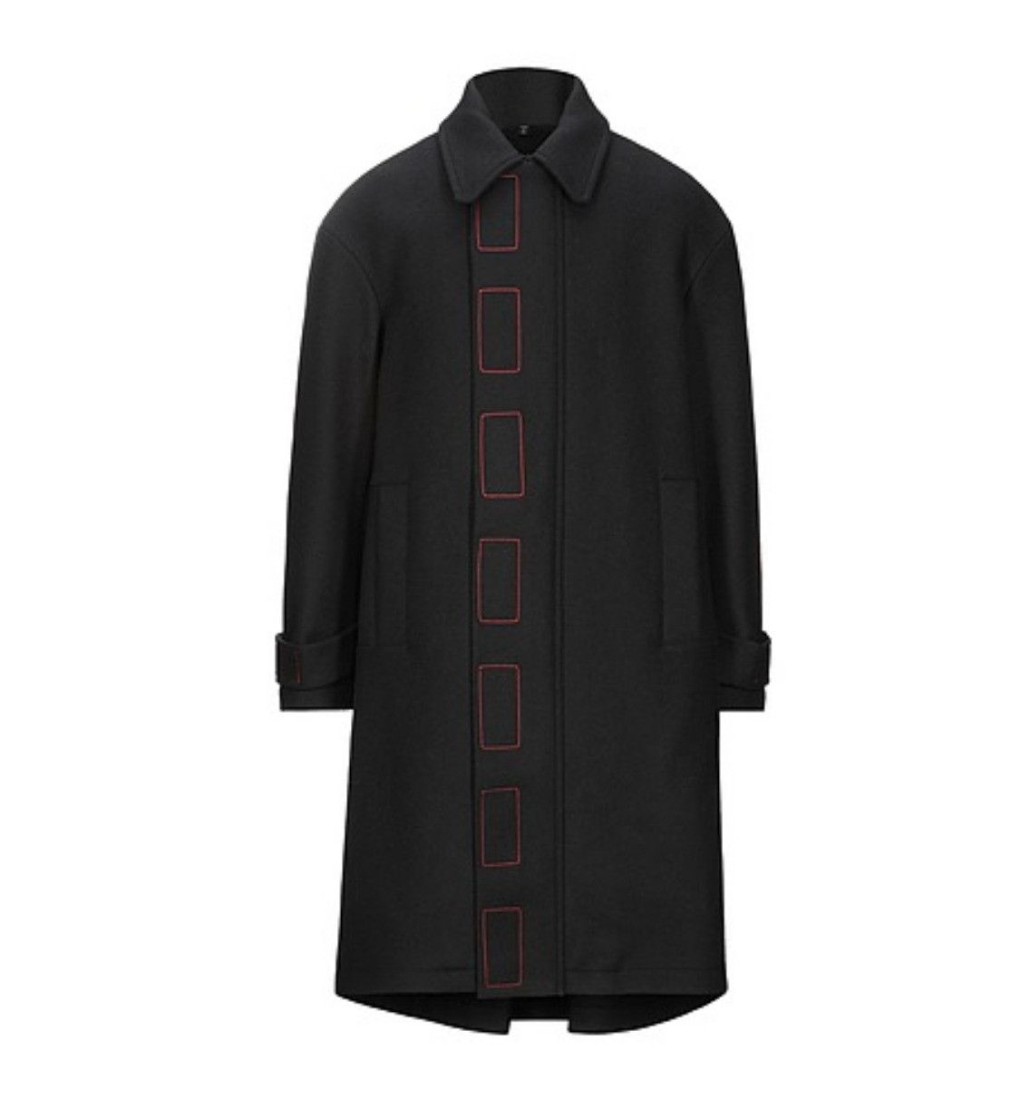 Just Cavalli × Roberto Cavalli Black Wool Virgin Coat Size US M / EU 48-50 / 2 - 1 Thumbnail