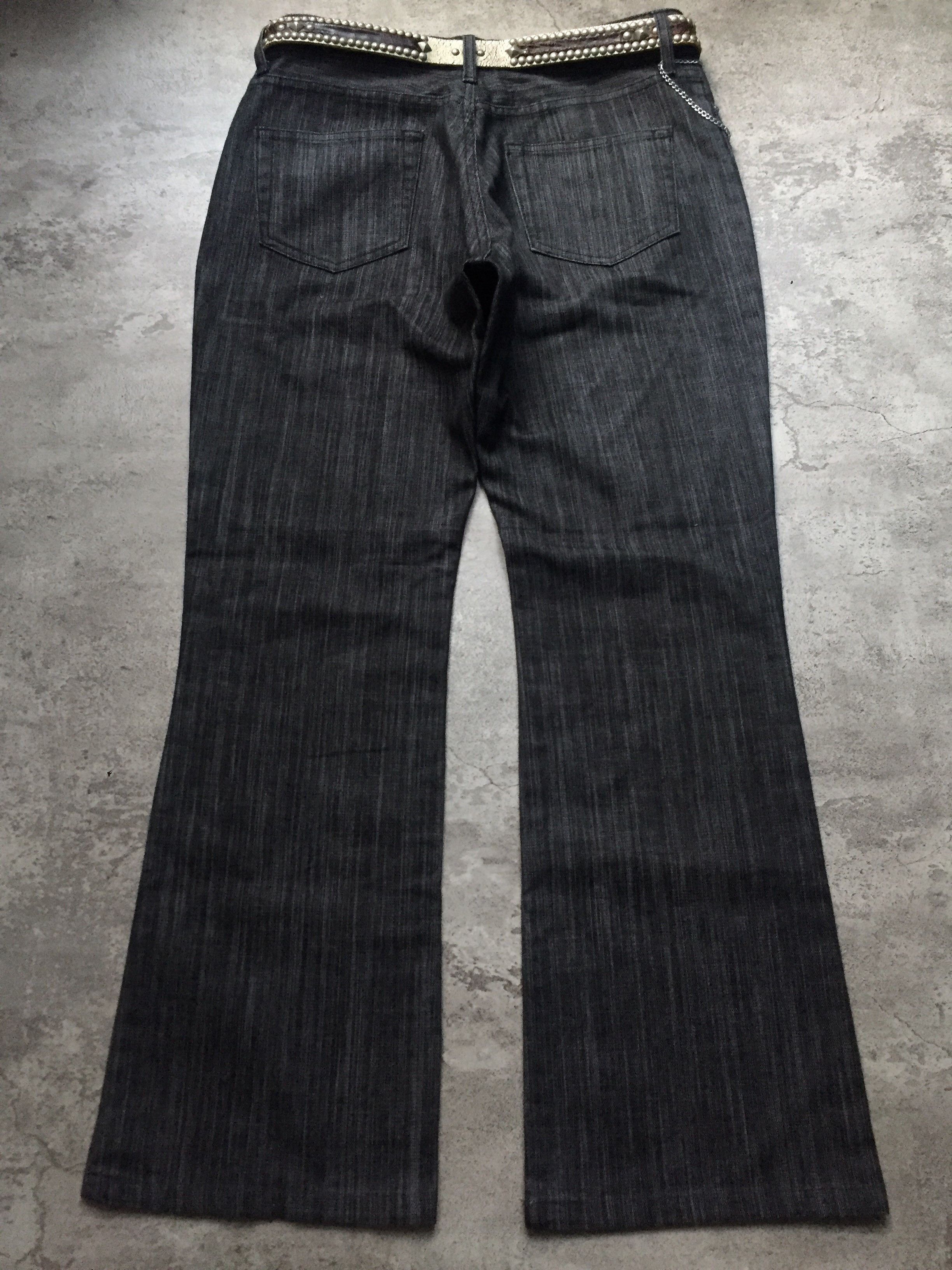 semanticdesign Semantic Design Black Wash Flare Denim Pants Size US 33 - 6 Thumbnail