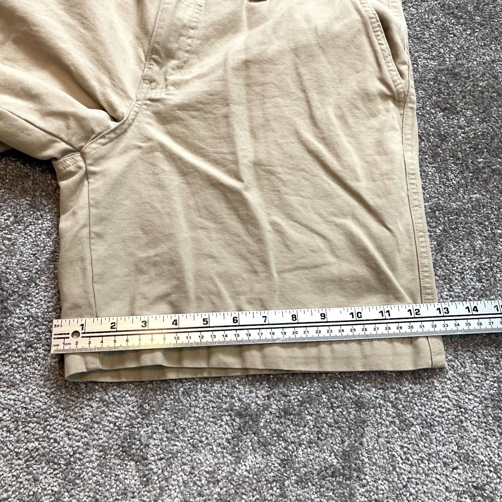 Vintage Columbia Shorts Mens 38 Beige Pockets Athletic Outdoor Hiking 9" Inseam | Cotton Polyester | Regular Fit Size US 38 / EU 54 - 2 Thumbnail