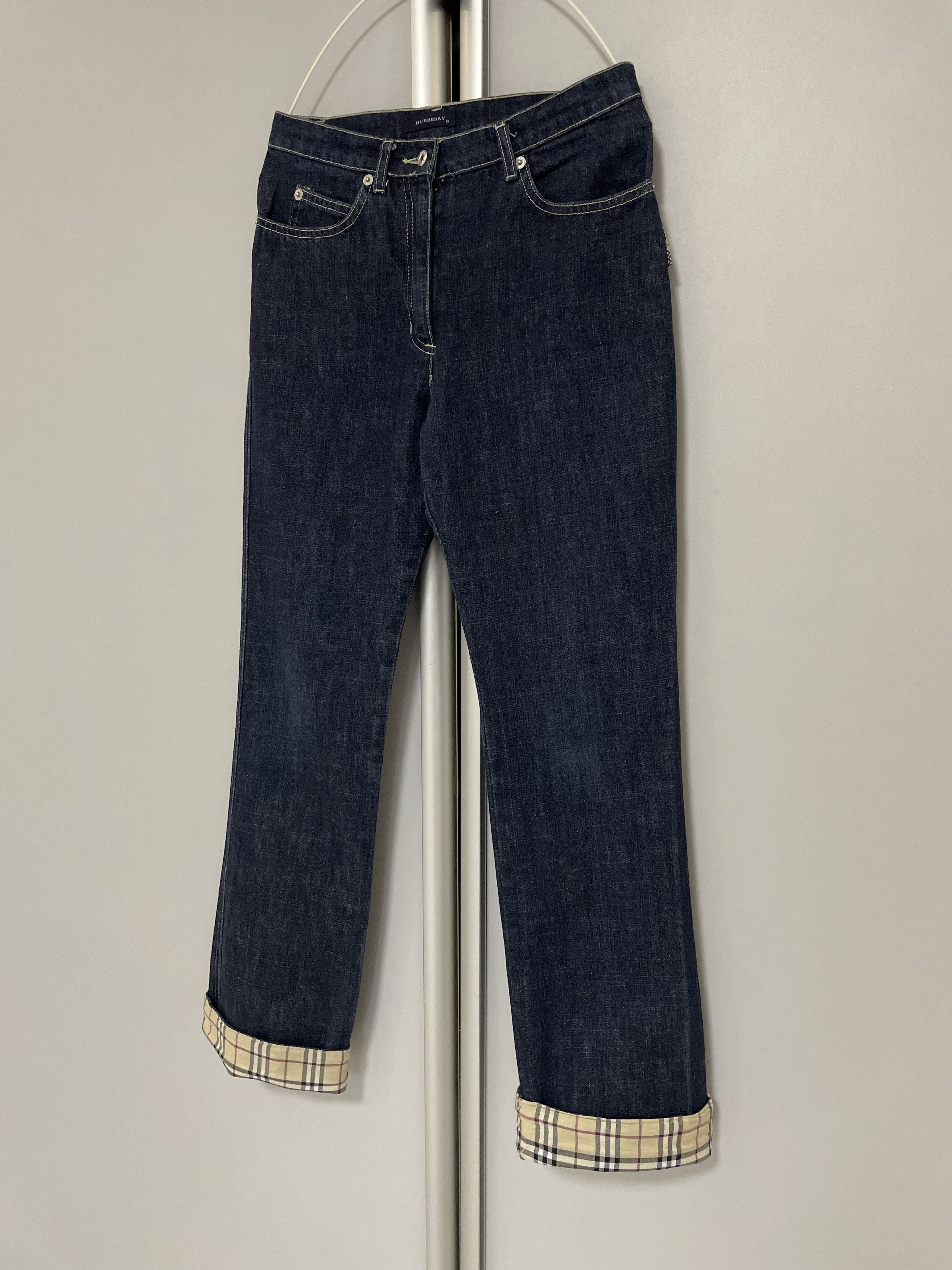 Burberry BURBERRY Jeans Denim Nova Check Pants 12Y Kids Size 12 Years Size 26" / US 2 / IT 38 - 4 Thumbnail