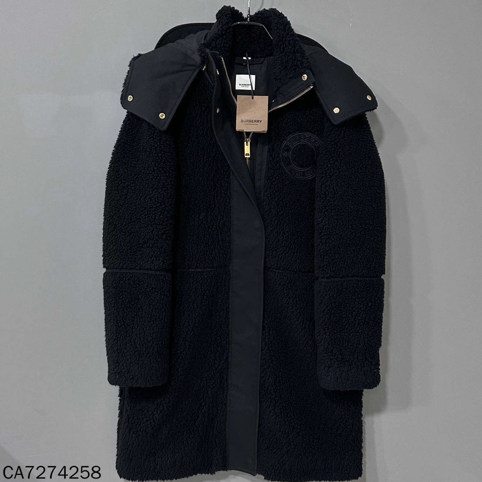 Burberry Burberry logo wool blend fleece jacket women's UK6 new Size XS / US 0-2 / IT 36-38 - 1 Thumbnail
