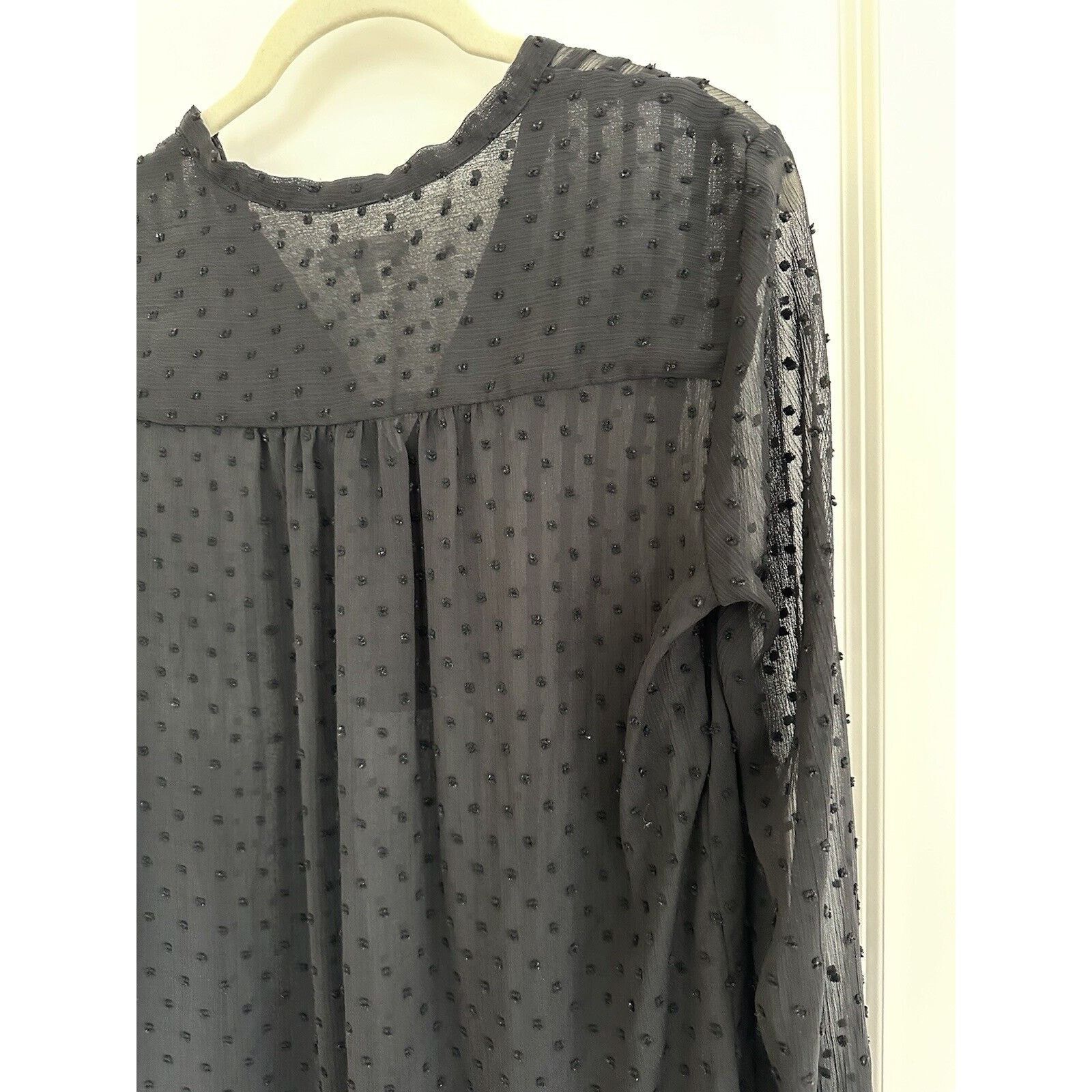Other Max Studio Black Bohemian Blouse Women’s Size Small Size S / US 4 / IT 40 - 6 Thumbnail