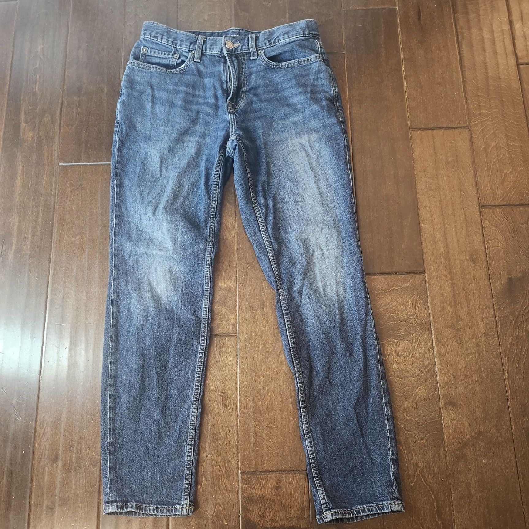 Old Navy Old Navy Jeans Mens 30x30 Athletic Taper Denim Dark Wash 5-Pocket Zip Button Size US 30 / EU 46 - 2 Thumbnail