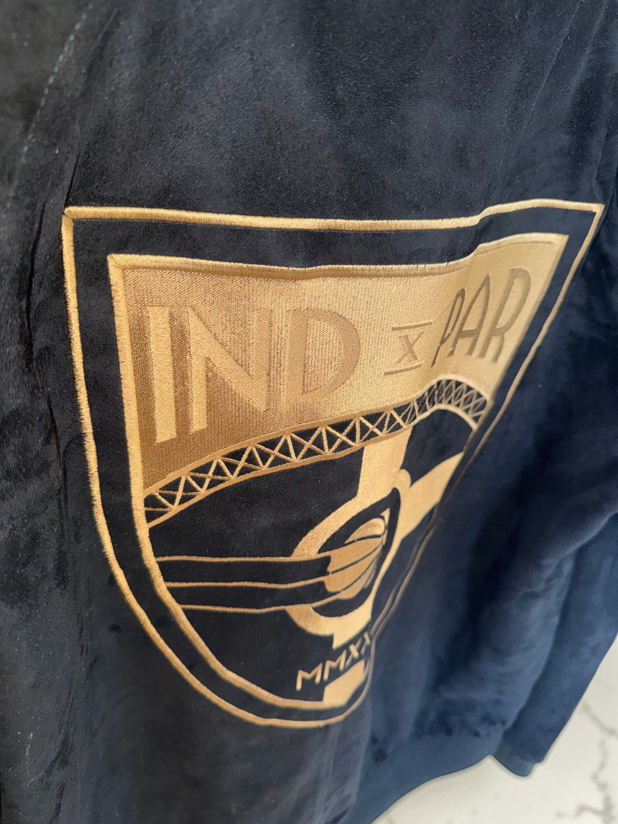 NBA FISLL Indiana Pacers NBA Paris Games 2025 VIP Suede Jacket Size US XL / EU 56 / 4 - 3 Thumbnail