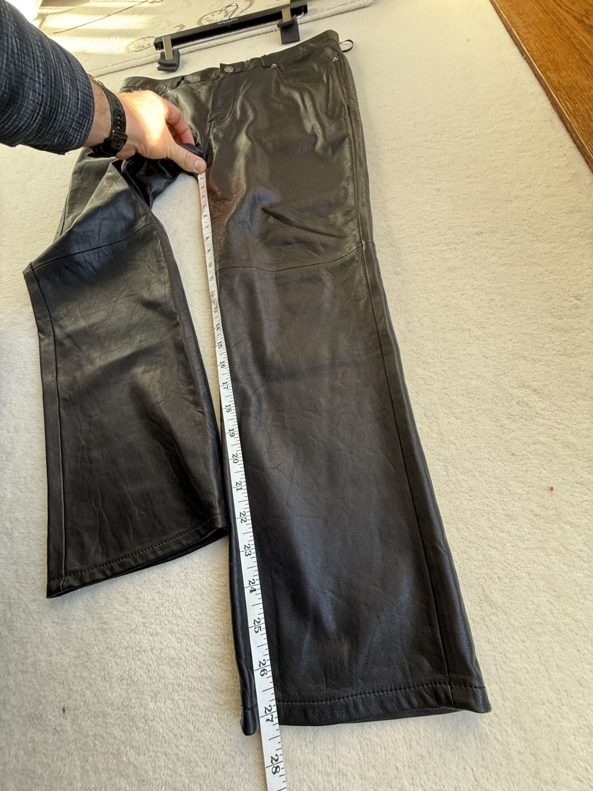 Saint Laurent Paris $3290 SS20 Saint Laurent leather pants jeans 52 Grail Size US 36 / EU 52 - 12 Thumbnail