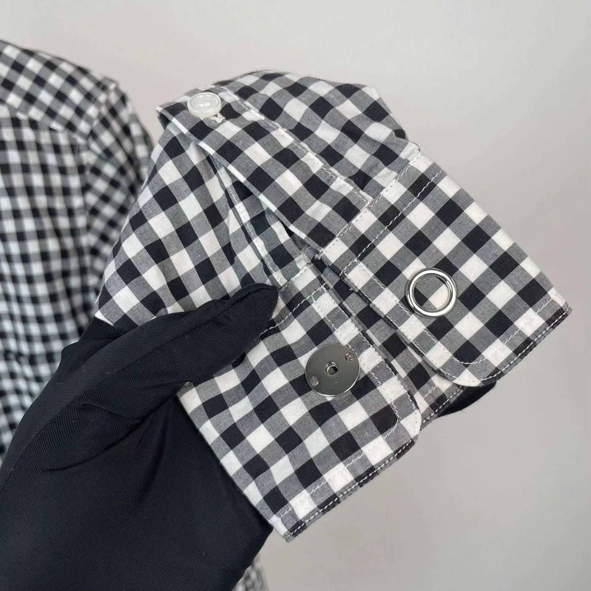 Burberry Burberry cotton black check jacket Size US XS / EU 42 / 0 - 9 Thumbnail