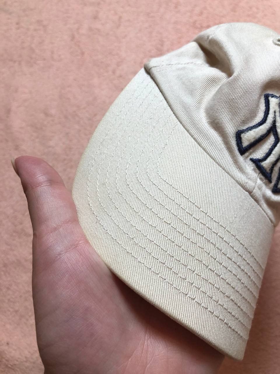 New York Yankees white Cap Y2K New York Yankees Hats Vintage streetwear Size ONE SIZE - 7 Thumbnail