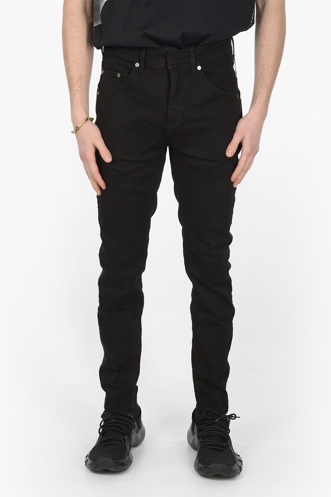 image of Neil Barrett Og1Mm1223 Slim Fit Jean In Black, Men's (Size 31)