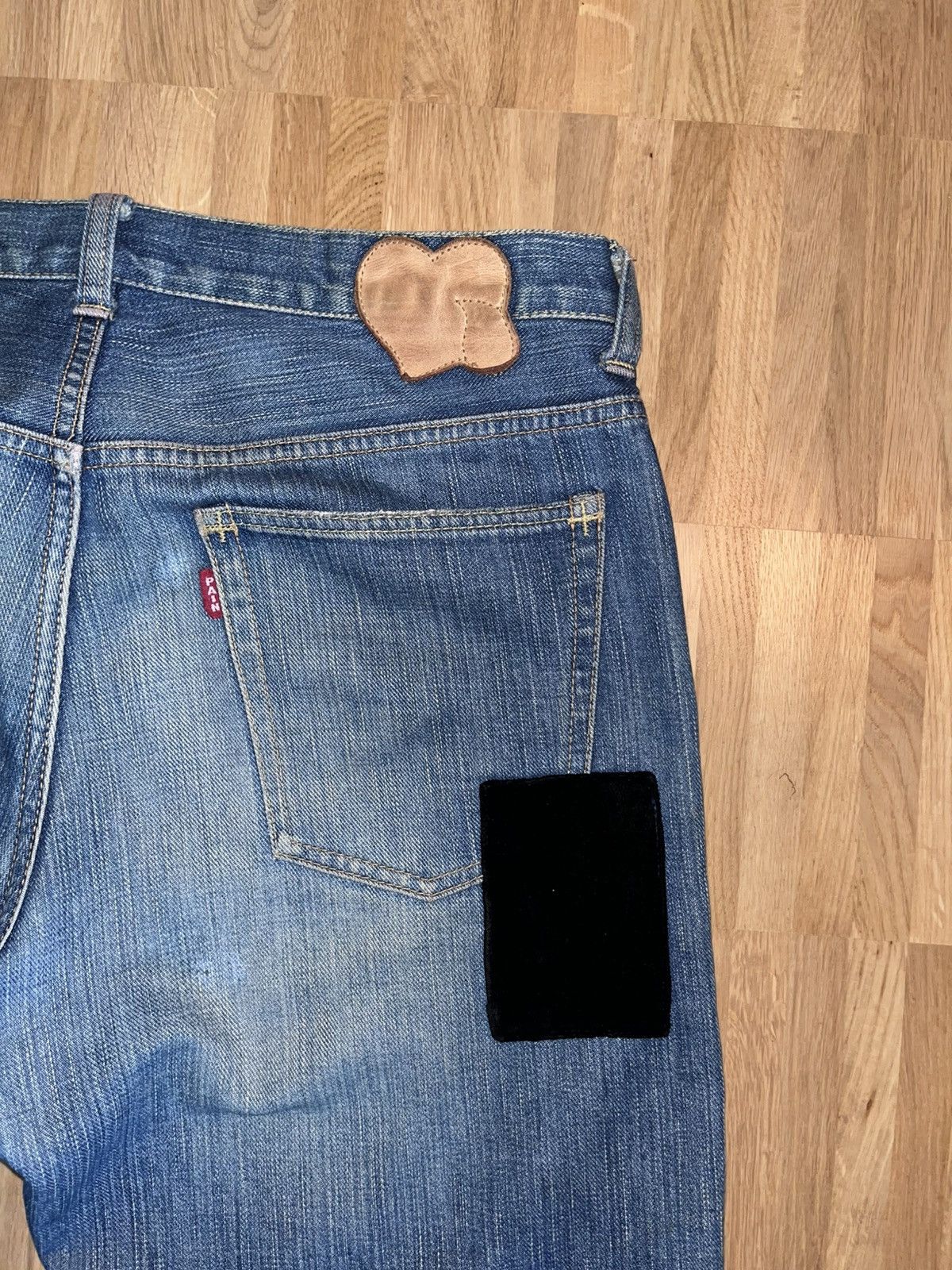 Number (N)ine Number Nine „touch me i‘m sick“ patchwork Jeans Size US 30 / EU 46 - 4 Thumbnail