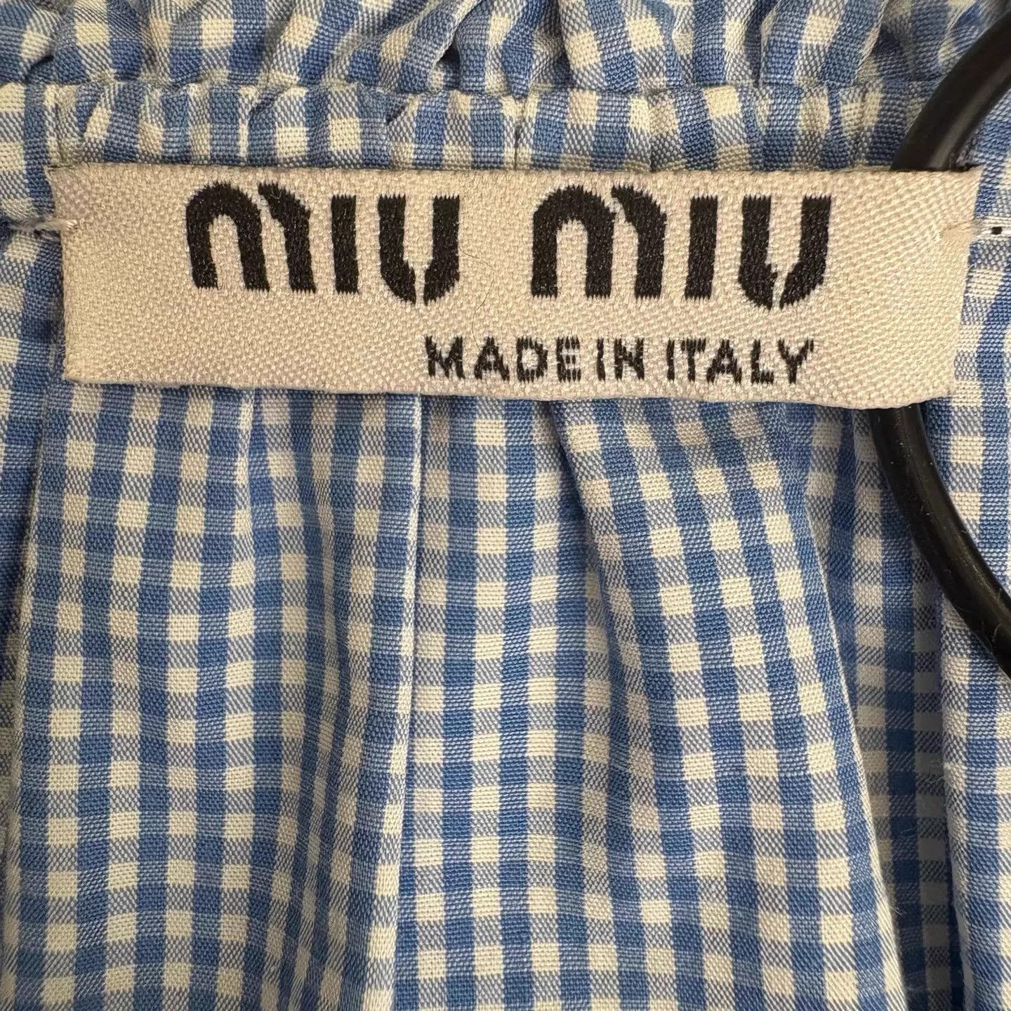 Miu Miu MIU MIU Black Logo Bow Long Sleeve Shirt 36 Size XS / US 0-2 / IT 36-38 - 3 Thumbnail