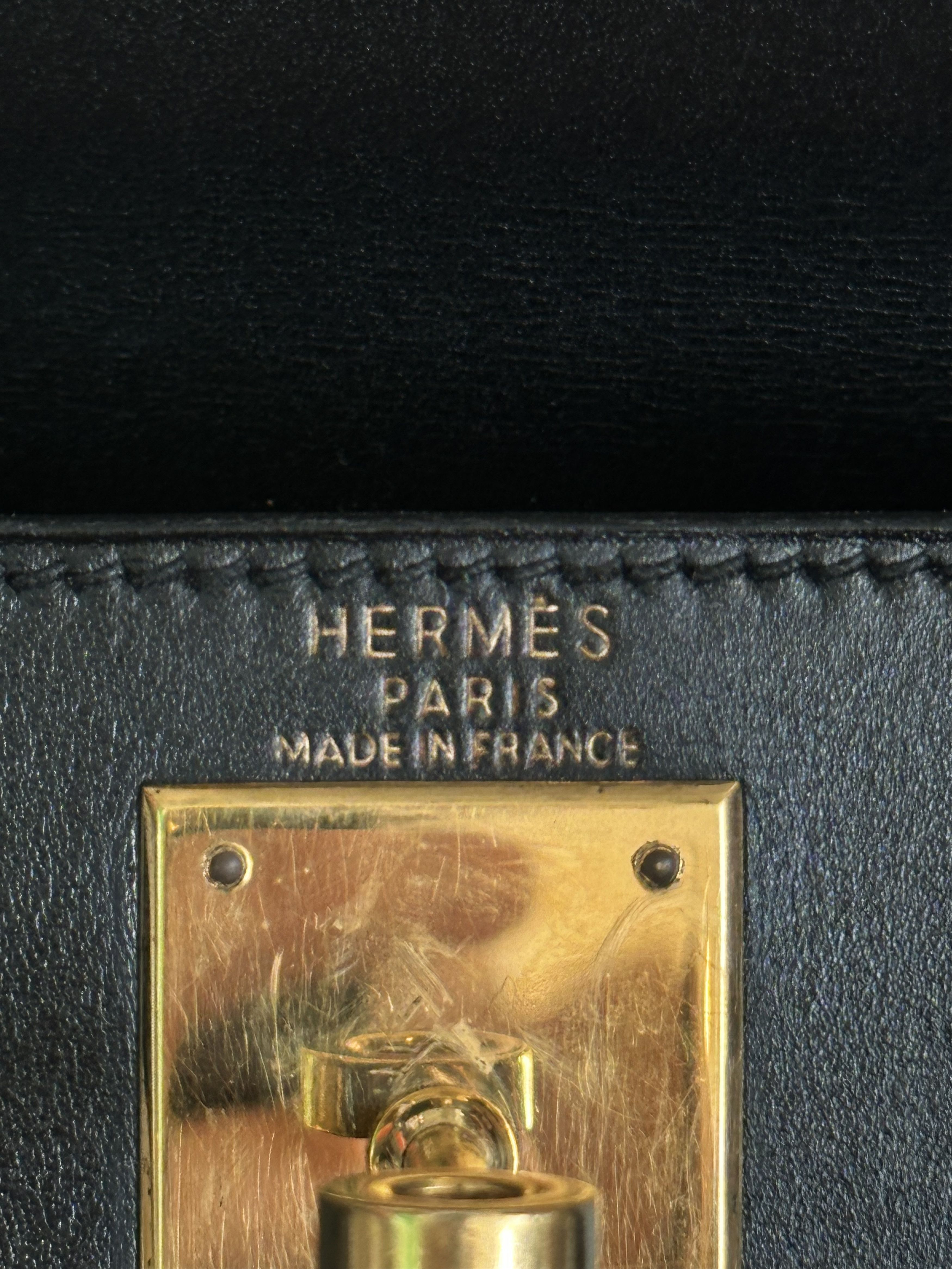 Hermes Hermes Black Box Leather Kelly 28 Size ONE SIZE - 7 Thumbnail