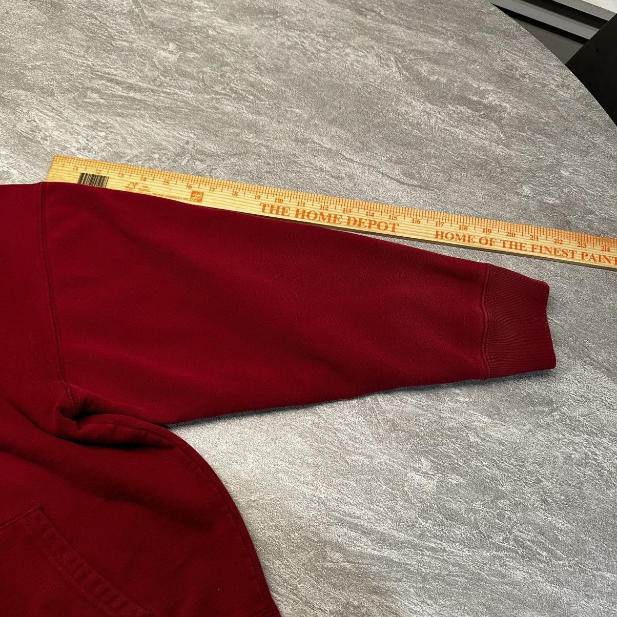 Gap × Vintage Vintage Y2K Gap Heavyweight Hoodie Spellout Sweatshirt Red Size US M / EU 48-50 / 2 - 6 Thumbnail