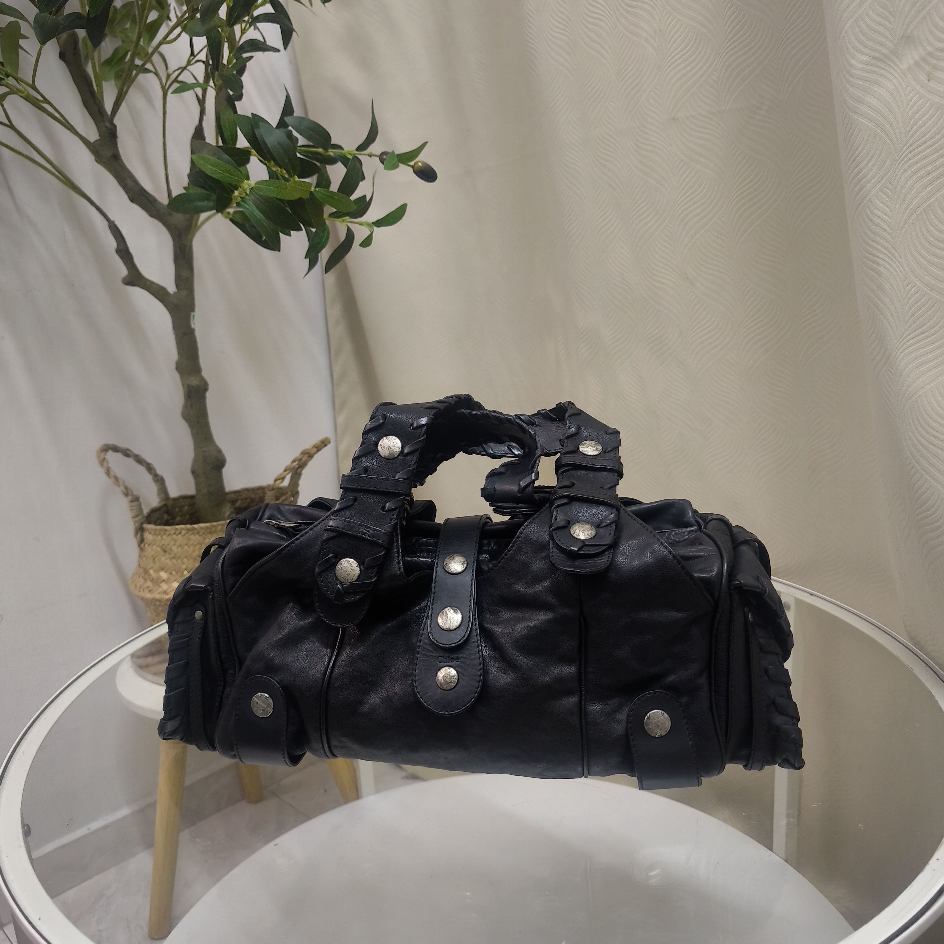 Chloe Chloe - 2000's - Phoebe Philo - Black Leather Silverado Bag Size ONE SIZE - 18 Thumbnail