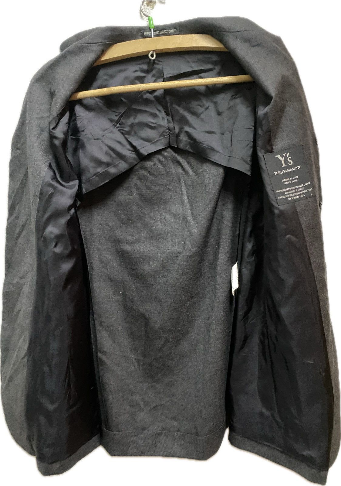 Yohji Yamamoto Yohji yamamoto blazer Laine wool Size 38L - 2 Thumbnail