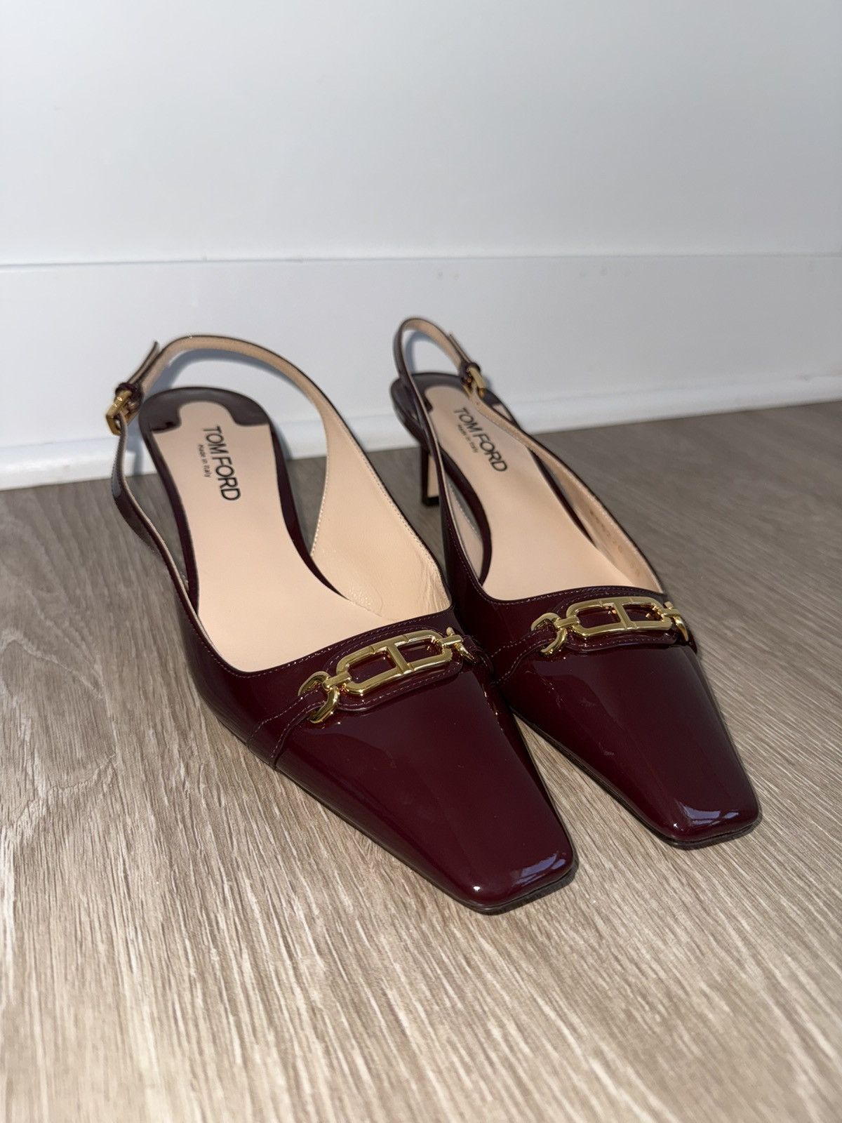 Tom Ford Tom Ford Patent Whitney Kitten Heels Size US 8 / IT 38 - 6 Thumbnail