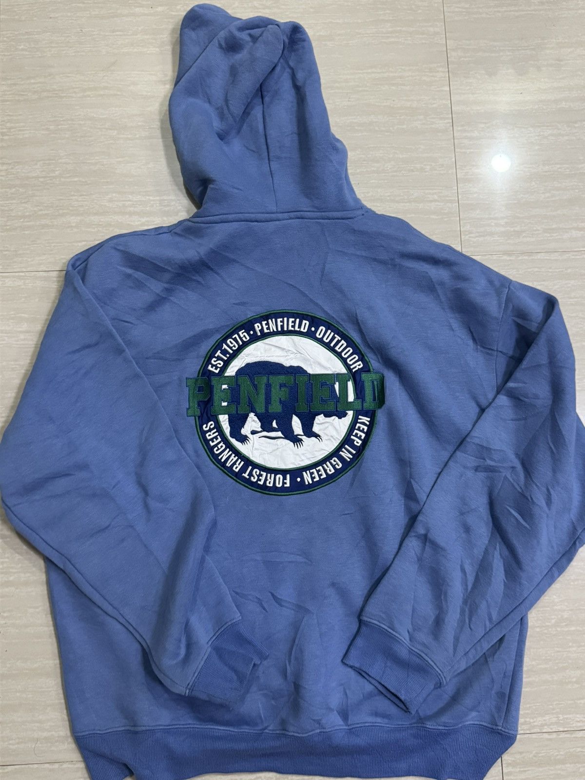 Penfield Penfield Original Big Logo Hoodie Blue Color Size US XL / EU 56 / 4 - 2 Thumbnail