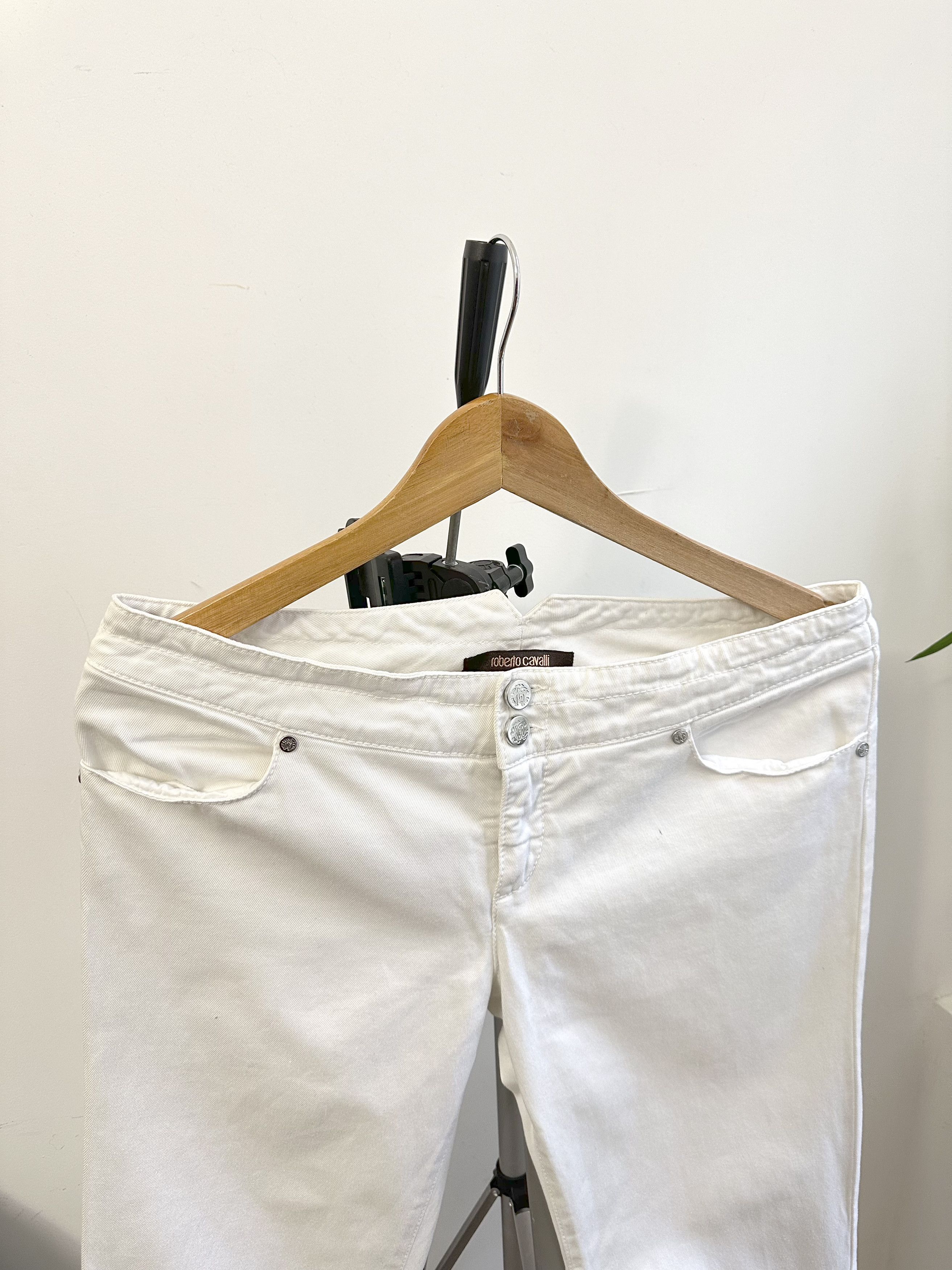 Just Cavalli Just Cavalli White Denim Jeans Women's 44 Made In Italy Size 30" / US 8 / IT 44 - 1 Thumbnail