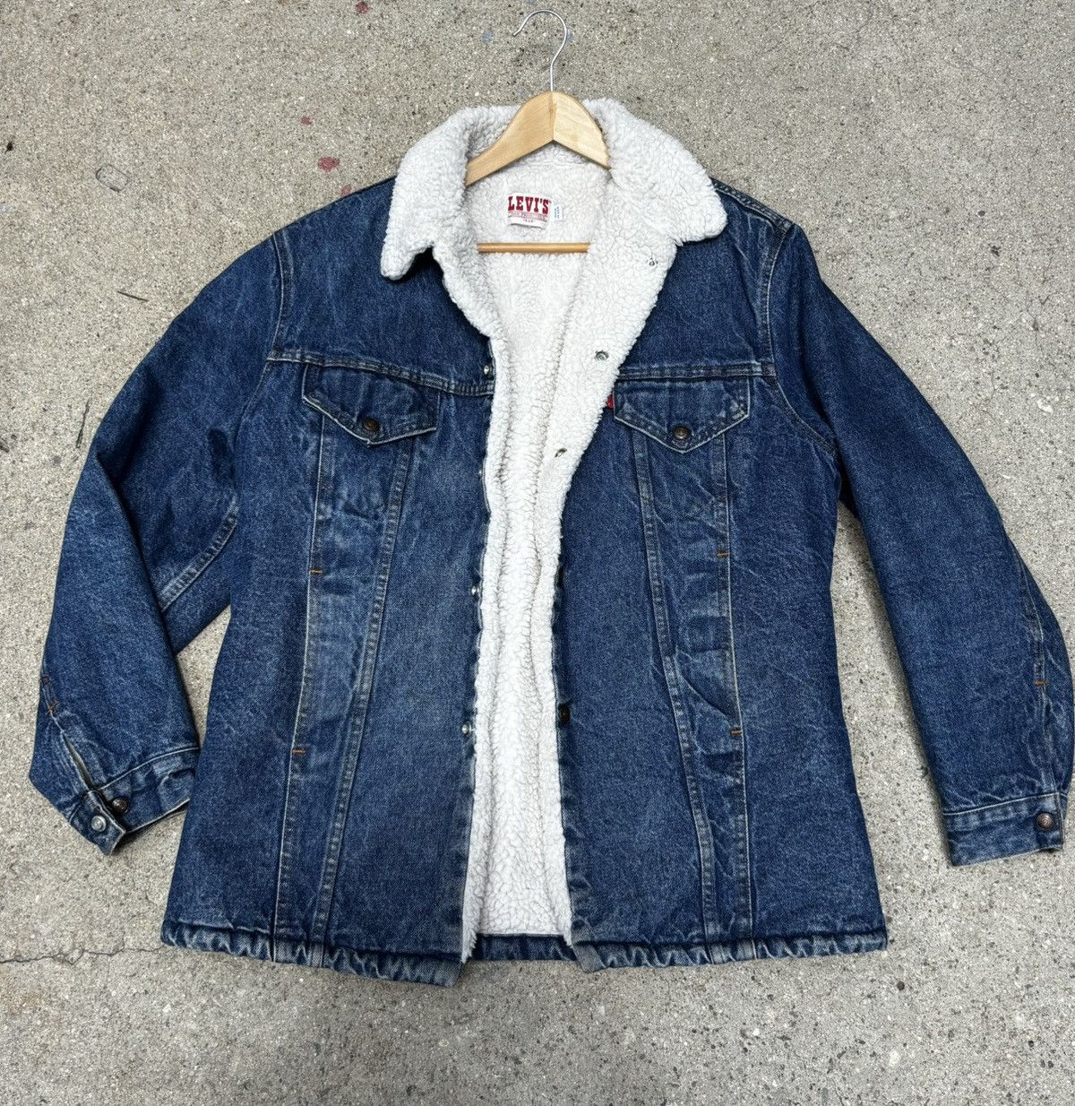 Levi's Levis 70/80s vintage sherpa lined denim jacket Size US L / EU 52-54 / 3 - 1 Thumbnail