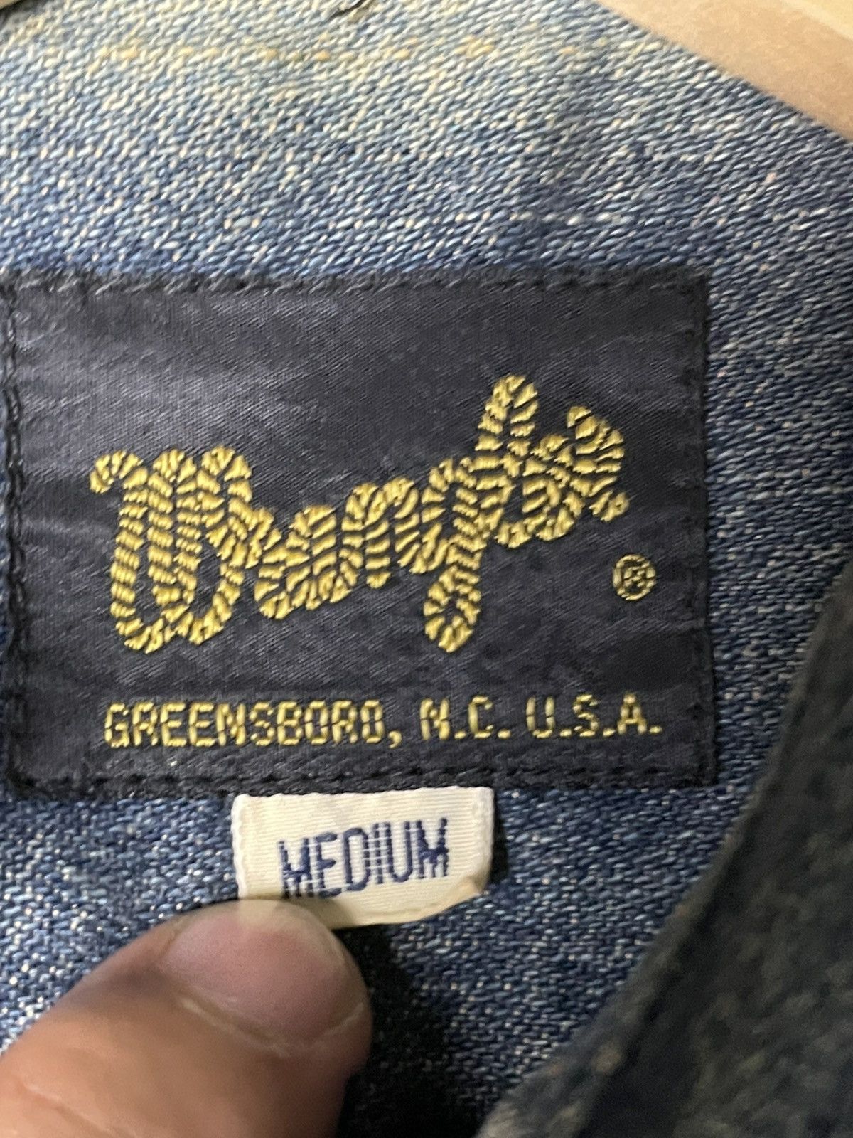 Vintage × Wrangler Wrangler Denim Button Up Shirts (51) Size US M / EU 48-50 / 2 - 6 Thumbnail