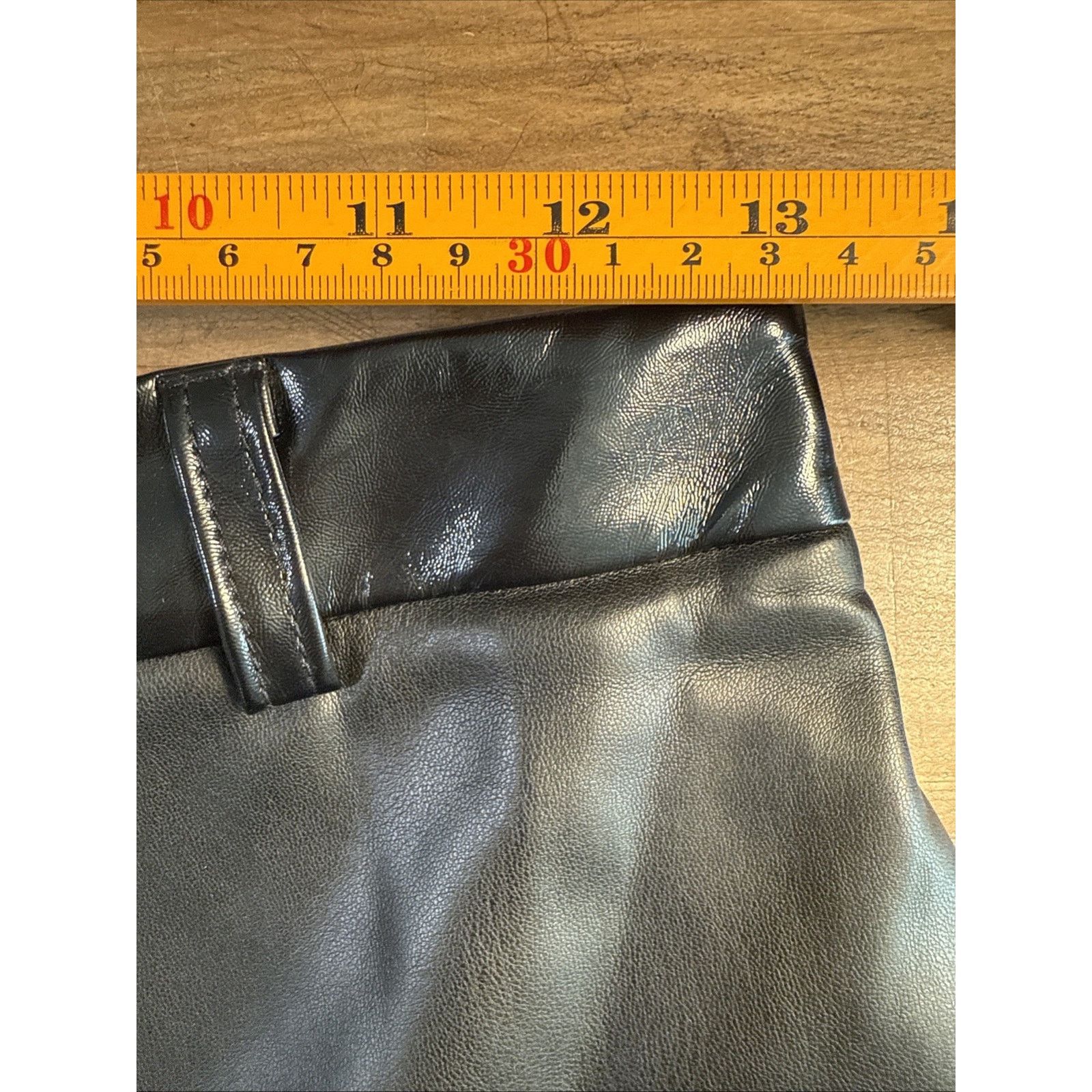 Staud STAUD Paper faux leather mini skirt two tone black patent Size 28" / US 6 / IT 42 - 11 Thumbnail