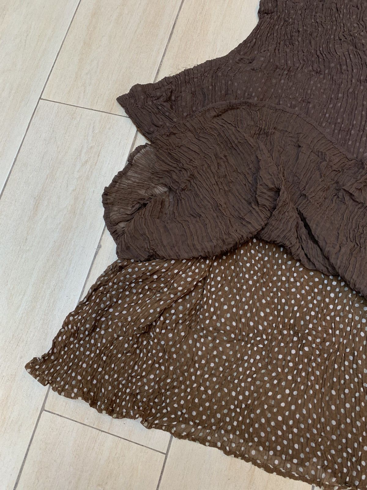 Issey Miyake Issey Miyake Fall 1994 Double Layered Polka Dots Top Size M / US 6-8 / IT 42-44 - 6 Thumbnail