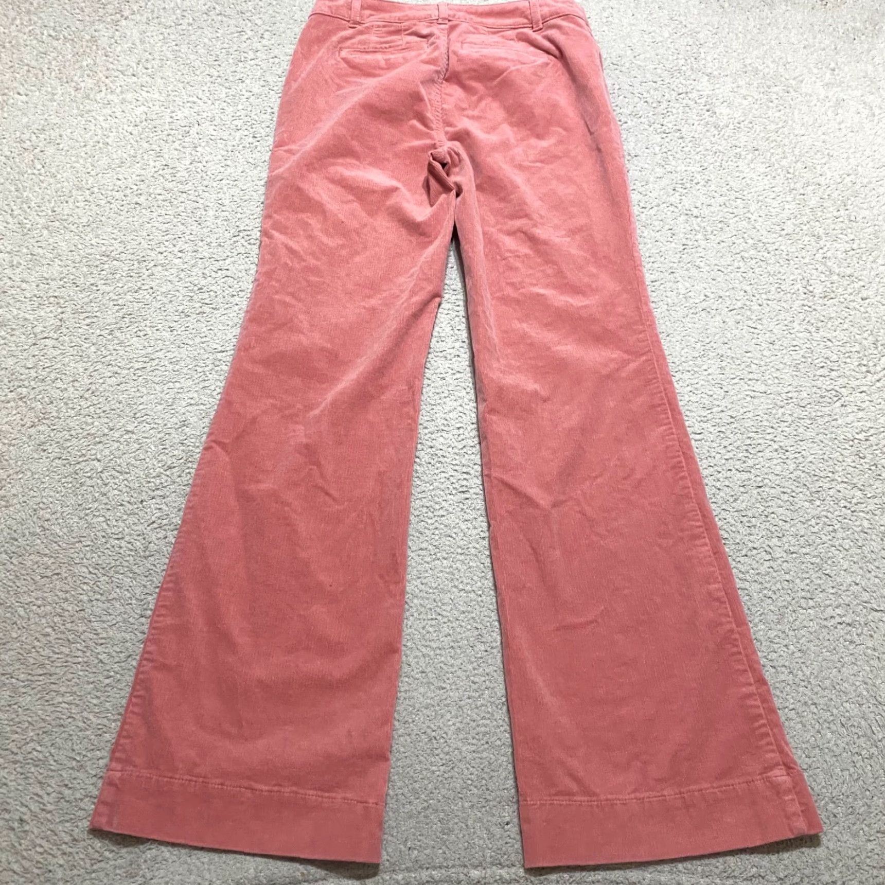 Talbots Talbots Jeans Women's Solid Pink Corduroy Flared High Rise 2 Regular Inseam 30 in Pant Womens Size 26" / US 2 / IT 38 - 2 Thumbnail
