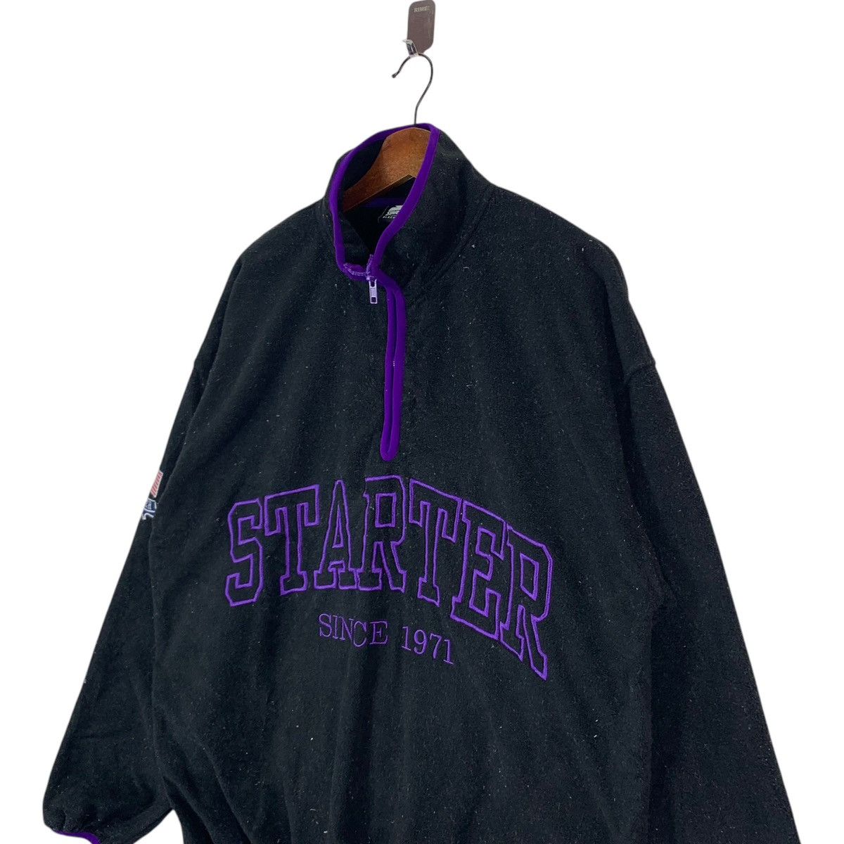 Starter × Vintage VINTAGE 90s STARTER BLACK LABEL SPORTSWEAR FLEECE SWEATER Size US L / EU 52-54 / 3 - 4 Thumbnail