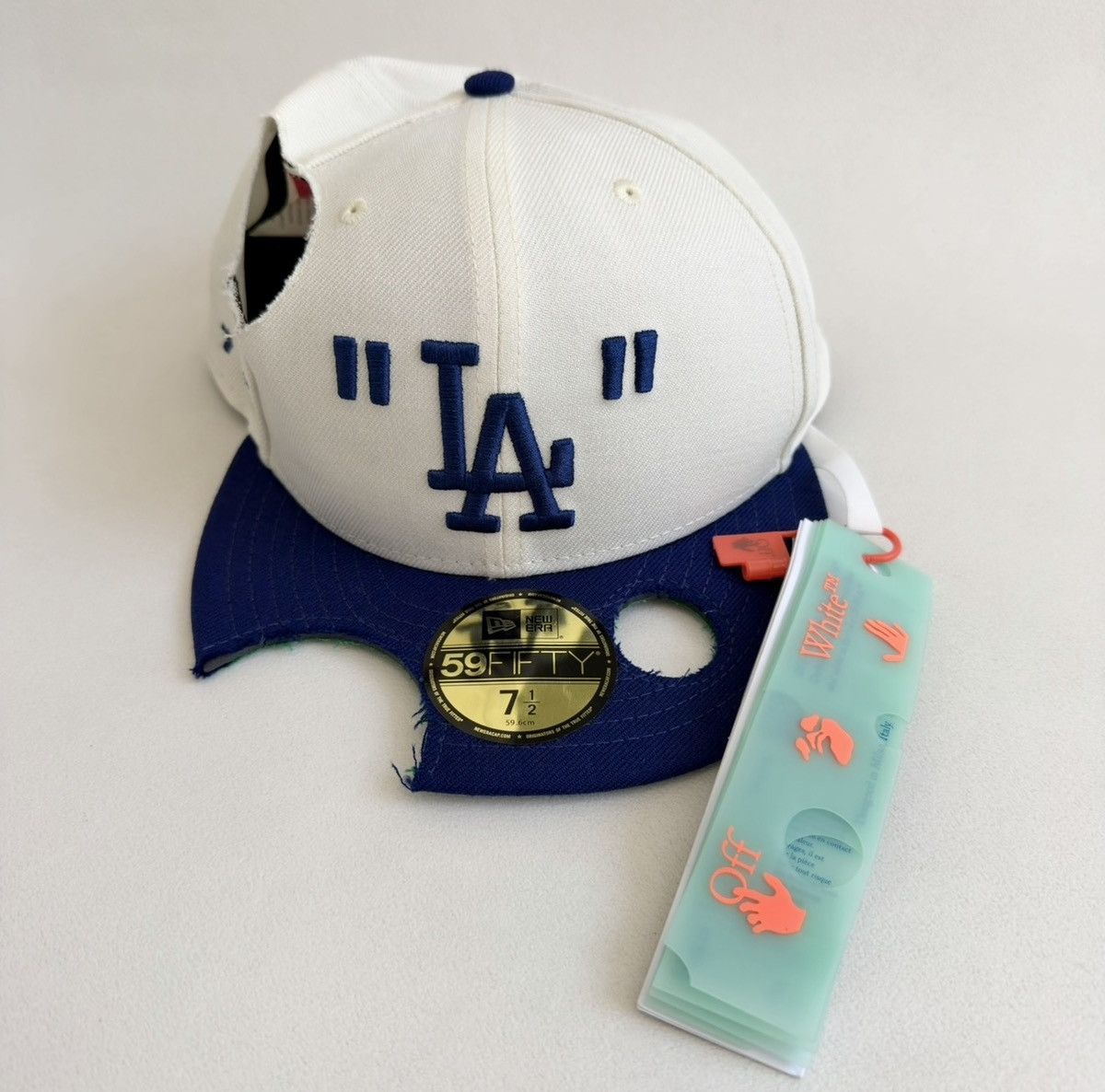 MLB × Off-White ‘Cut Out’ New Era LA Dodgers Baseball Cap Size ONE SIZE - 2 Thumbnail