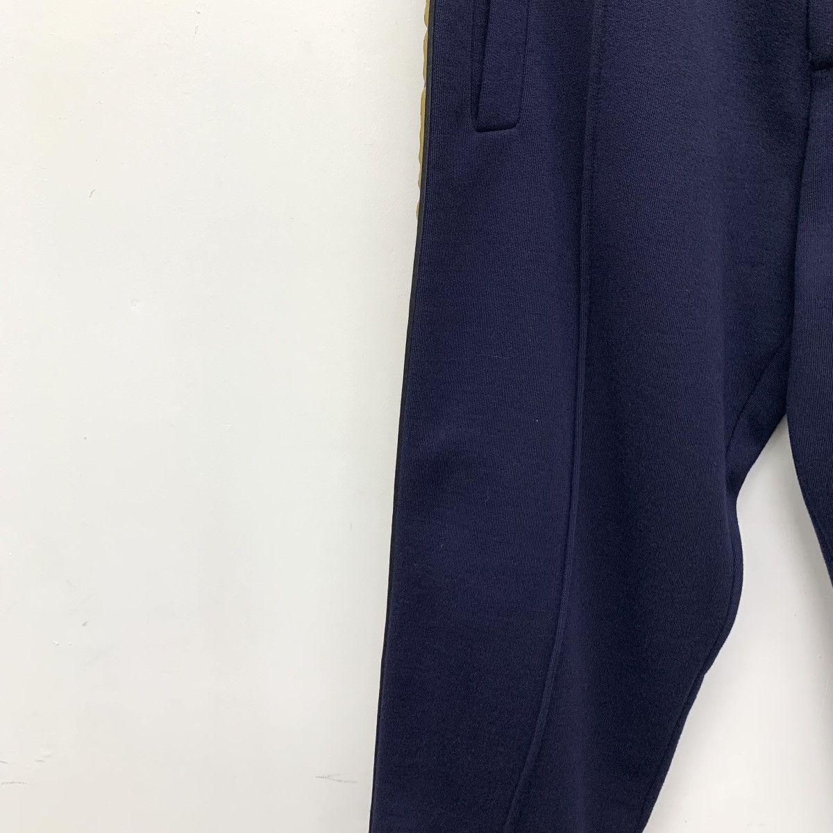 Fendi Fendi Dark Blue Side Double F Logo Wool Casual Pants K26WX Size US 32 / EU 48 - 4 Thumbnail
