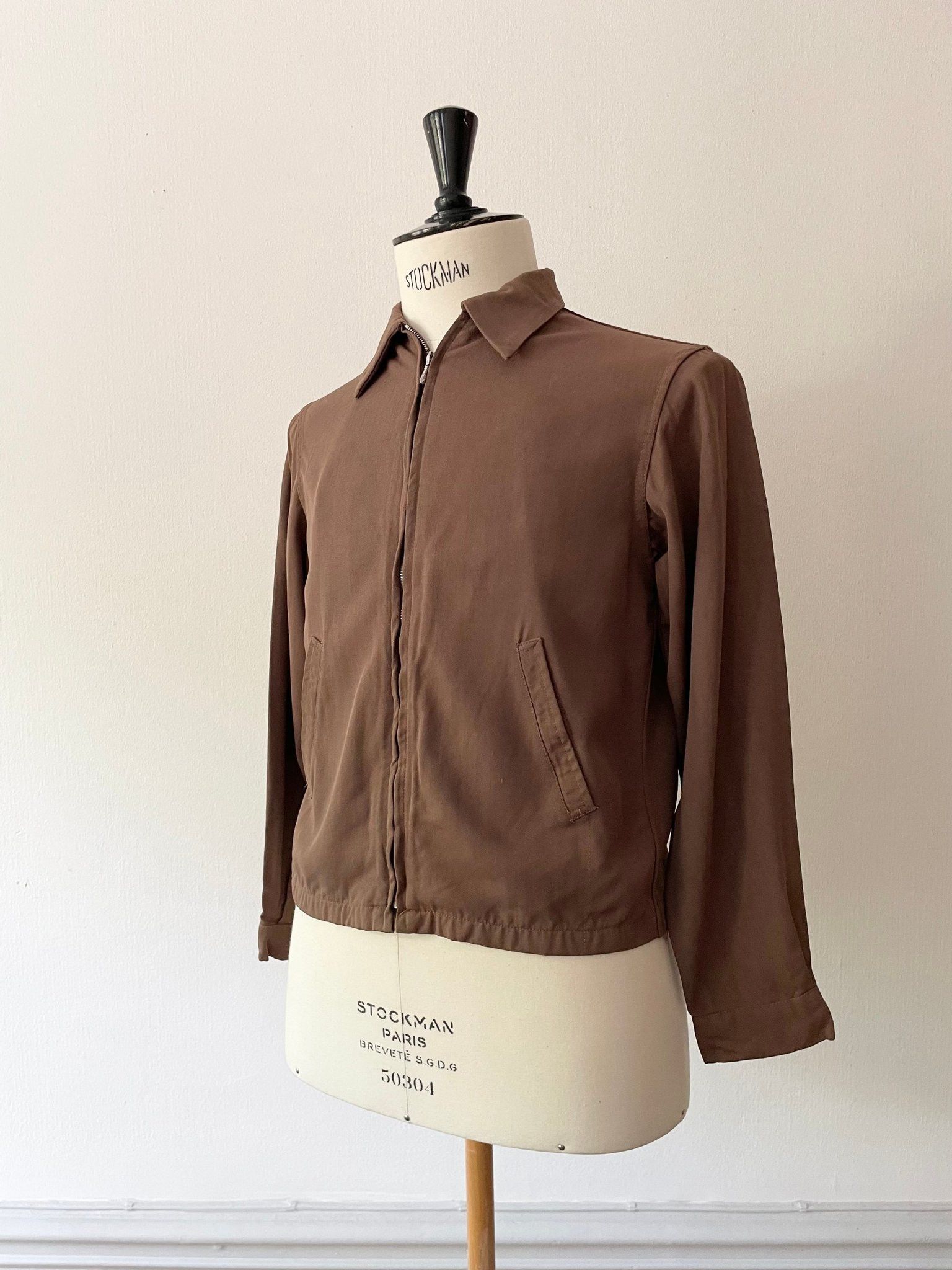 Vintage 1940's Ricky Gabardine Jacket - Small Size US S / EU 44-46 / 1 - 2 Thumbnail