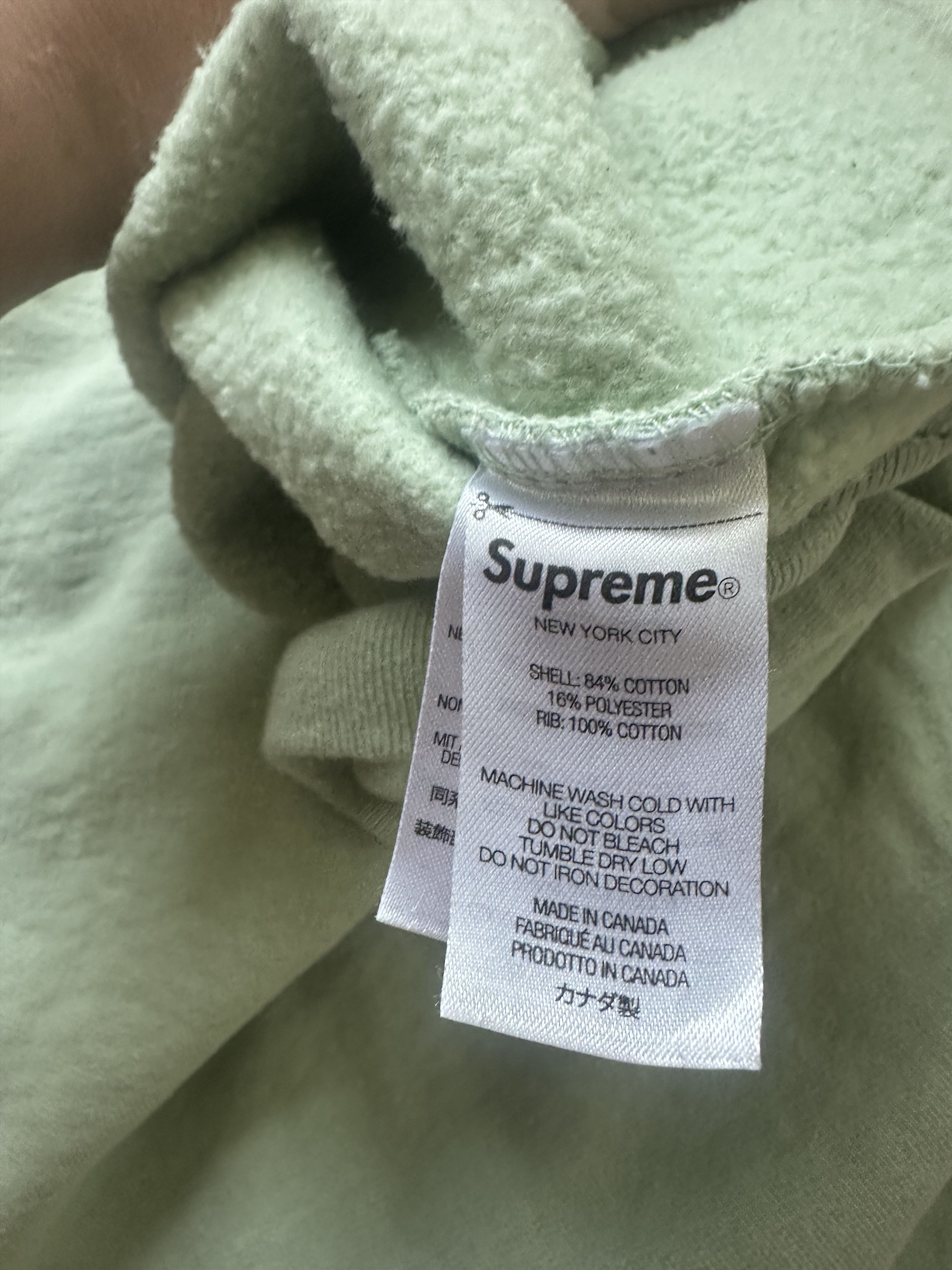 Supreme Supreme Long Sleeve Crewneck Sweatshirt - Mint Green Size US L / EU 52-54 / 3 - 5 Thumbnail