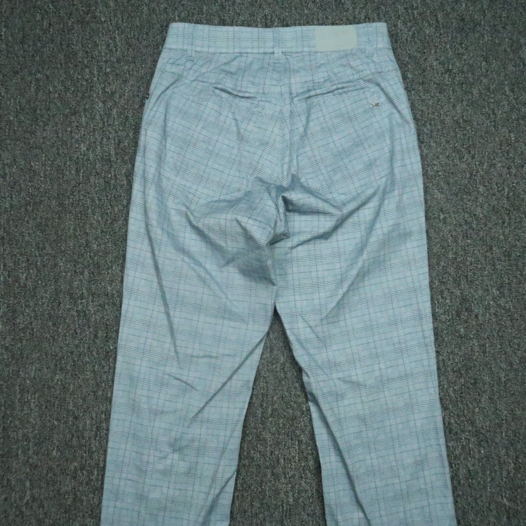 BRAX BRAX Chino Pants Men 28x29 Blue Plaid Ultralight Stretch 5-Pocket Regular Fit Size US 28 / EU 44 - 5 Thumbnail