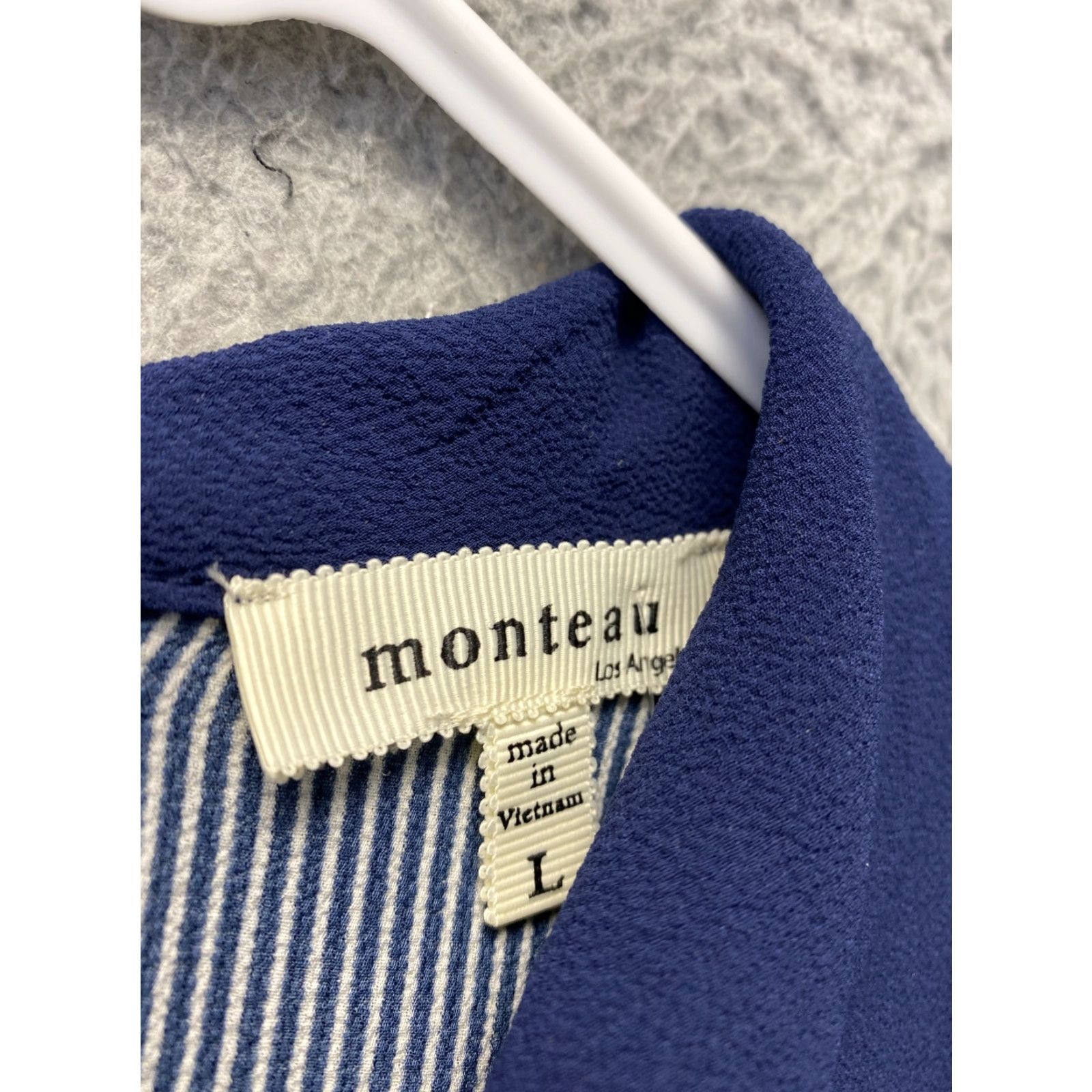 Vintage Manteau Shirt Tank Top Women's Large Navy Lightweight Sleeveless Activewear NWT 80-87 Dresswoman? Size L / US 10 / IT 46 - 3 Thumbnail