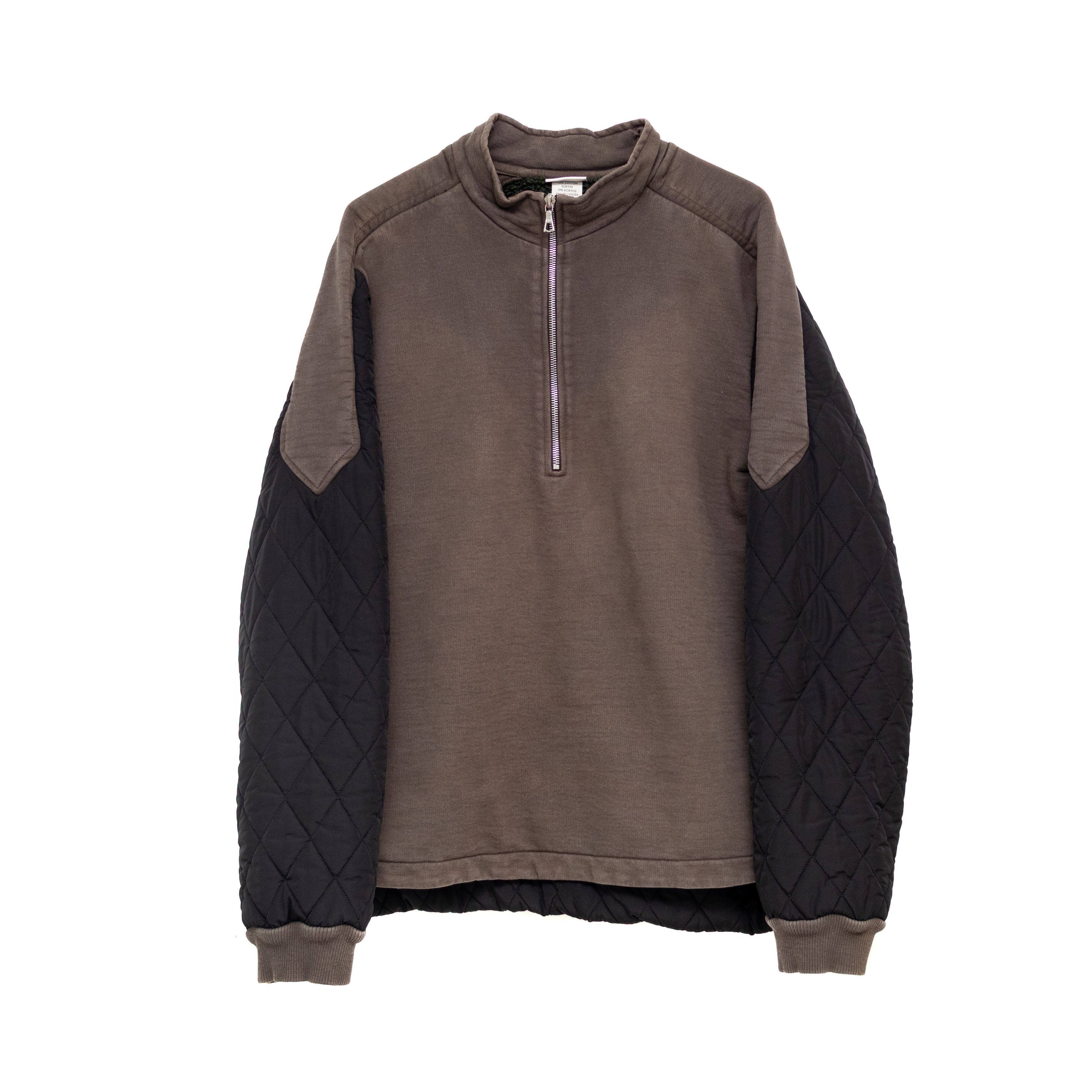 Dries Van Noten Dries Van Noten Quilted Sleeve Half-Zip Pullover Size Large Size US L / EU 52-54 / 3 - 2 Thumbnail