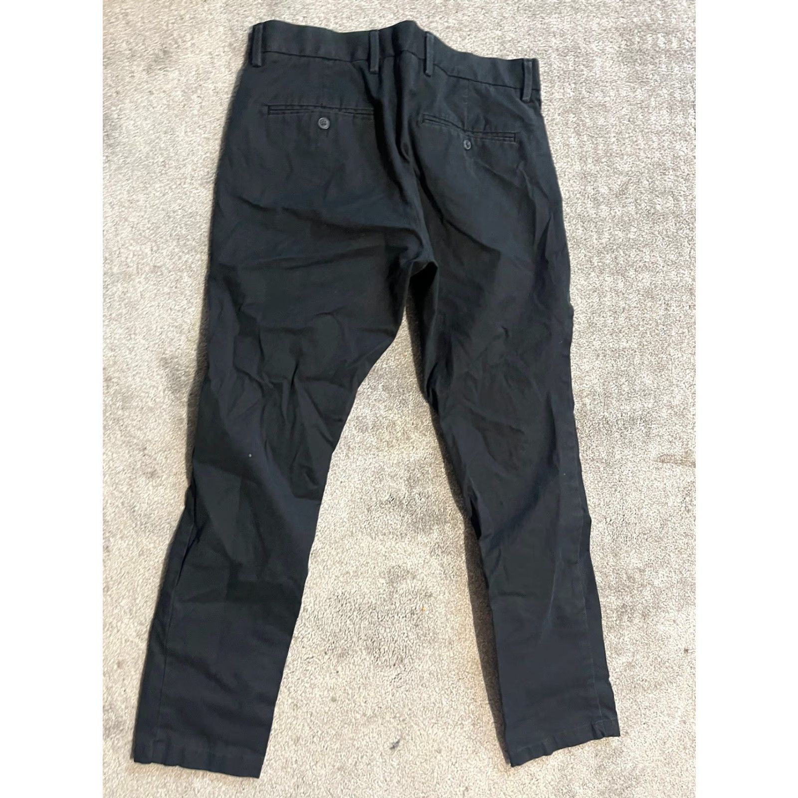 Gap VINTAGE? No — Actually, Gap Slim Chino Pants Men 30x30 Black Cotton Flat Front Casual Modern 30 Inseam 30 Slimming Size US 30 / EU 46 - 3 Thumbnail