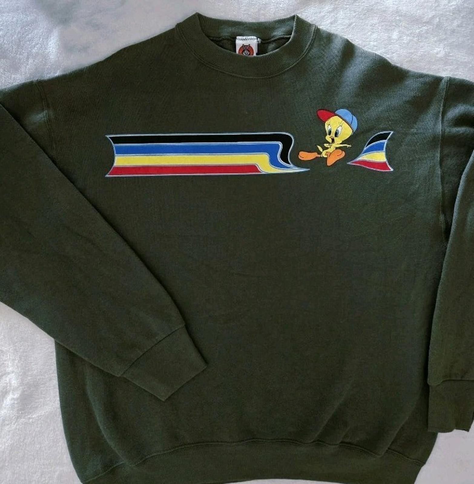 Other Vintage 1990's Tweety Bird Looney Tunes Sweatshirt XL RARE! Size US XL / EU 56 / 4 - 1 Thumbnail