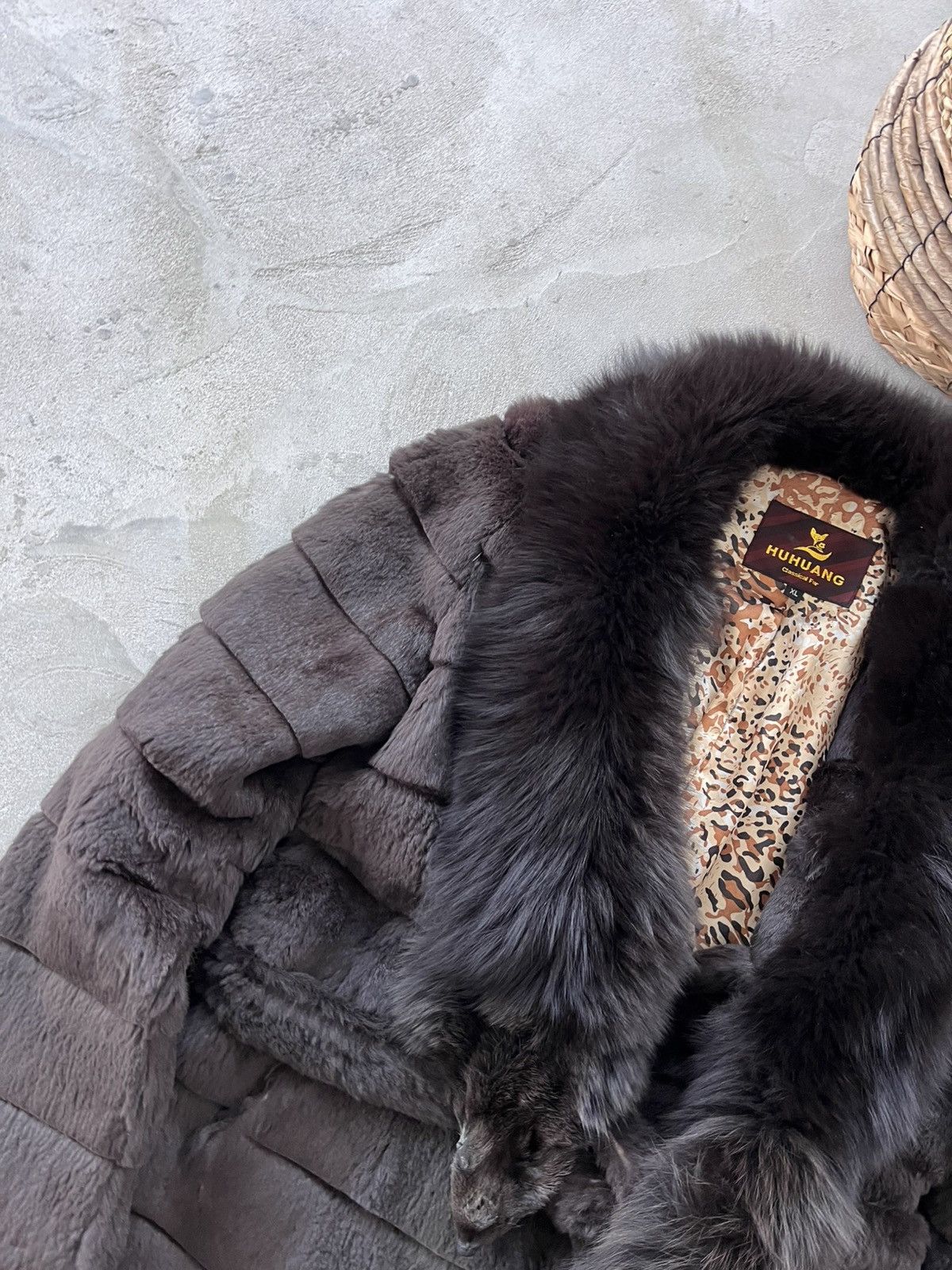 Japanese Brand Vintage Lynx Fur Coat Avantgarde Y2K Dark Grey Green Tint Size M / US 6-8 / IT 42-44 - 4 Thumbnail