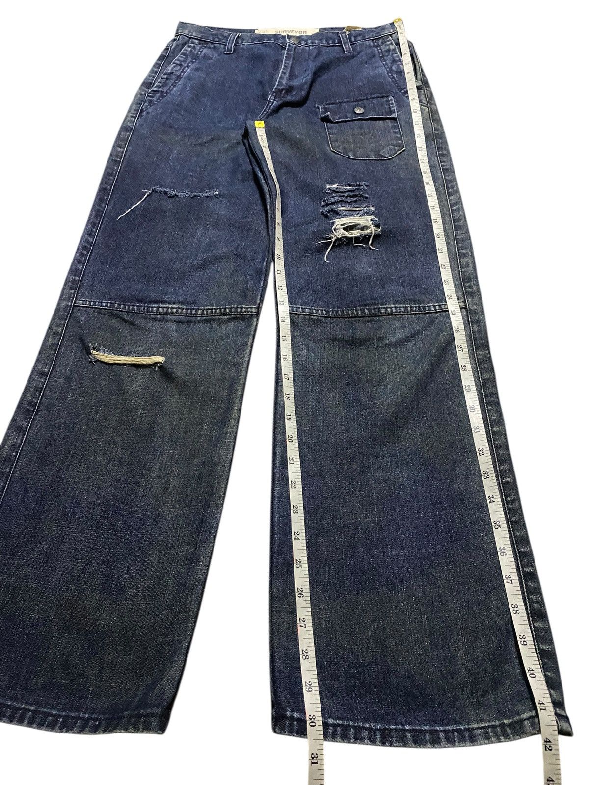 Gap Vintage Gap Surveyor Distressed Baggy Jeans Size US 30 / EU 46 - 13 Thumbnail