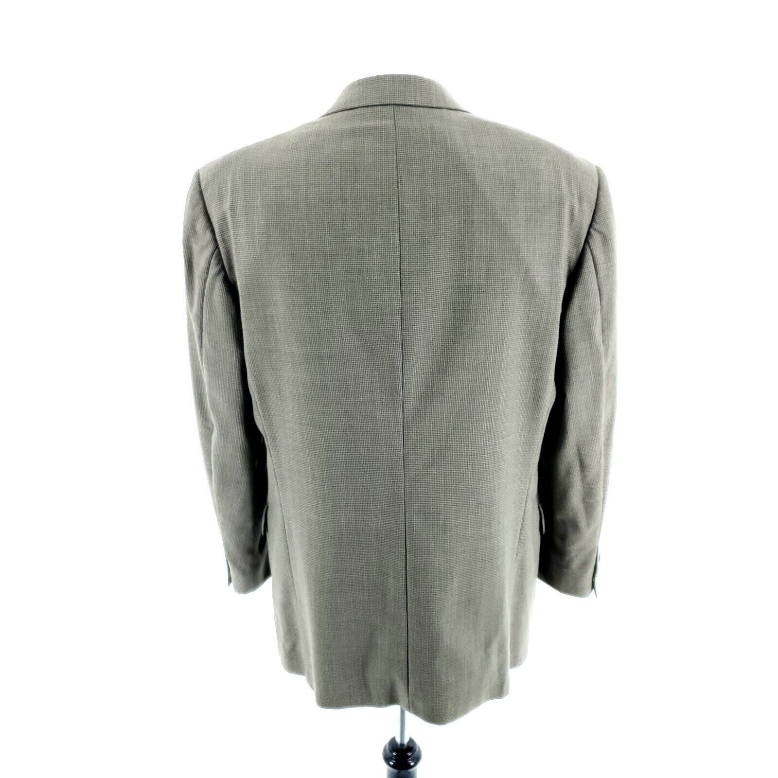 Givenchy Givenchy Monsieur Wool 3 Button Sport Coat 40R Green Tan Che Size 40R - 5 Thumbnail