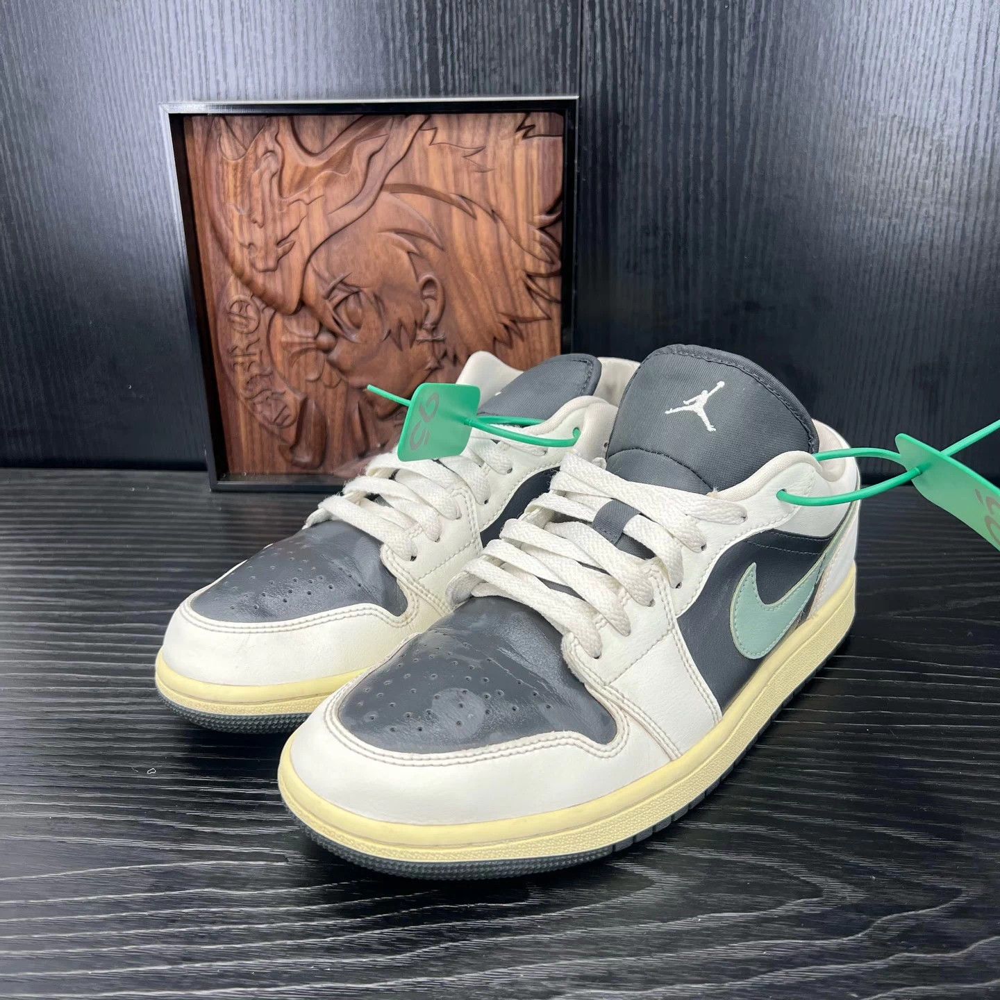 Other Air Jordan 1 Low Black Green SZ 42 w/ Box Size US 9 / EU 42 - 1 Thumbnail