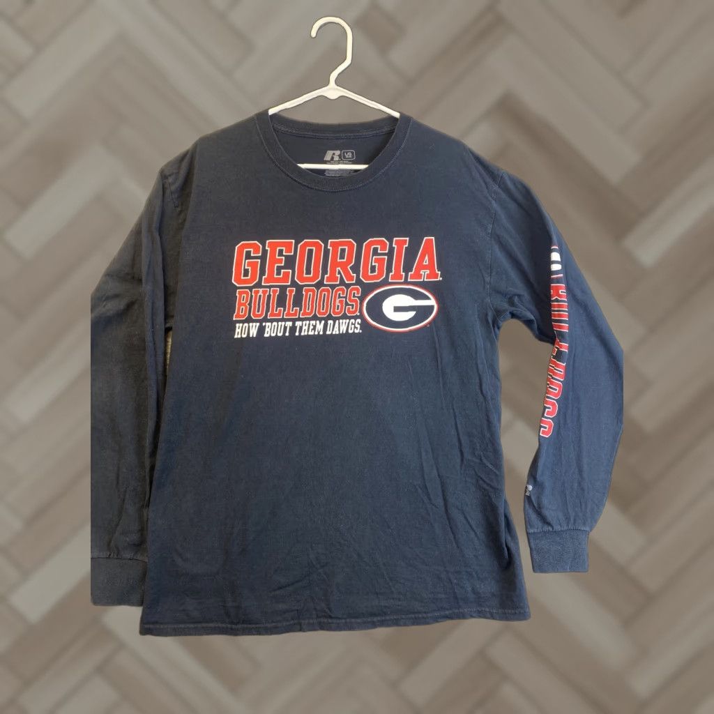 Vintage VINTAGE Russell Georgia Bulldogs T-Shirt Long Sleeve L Adult Men Black 90s Football Size US L / EU 52-54 / 3 - 1 Thumbnail