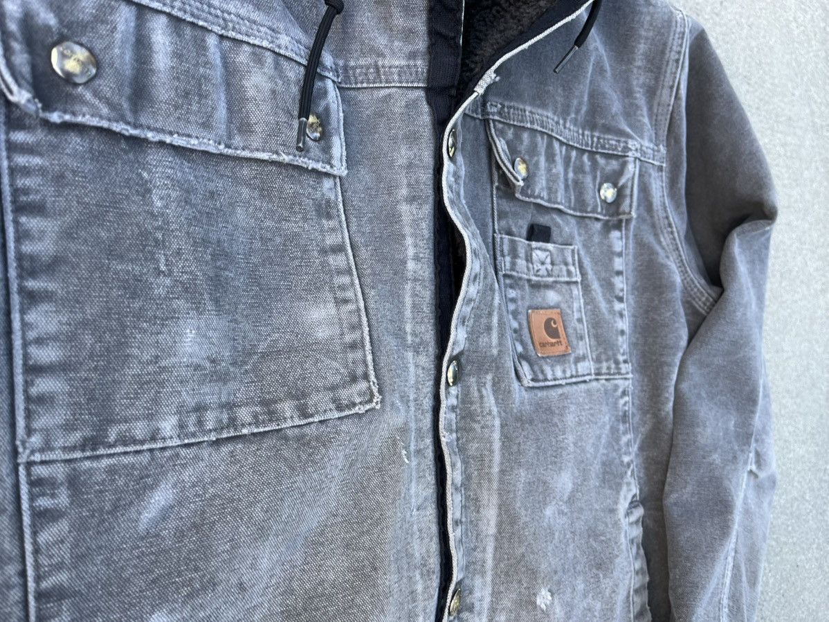 Carhartt Carhartt Sherpa Lined Work Jacket J284 GVL Distressed Thrash Size US L / EU 52-54 / 3 - 3 Thumbnail