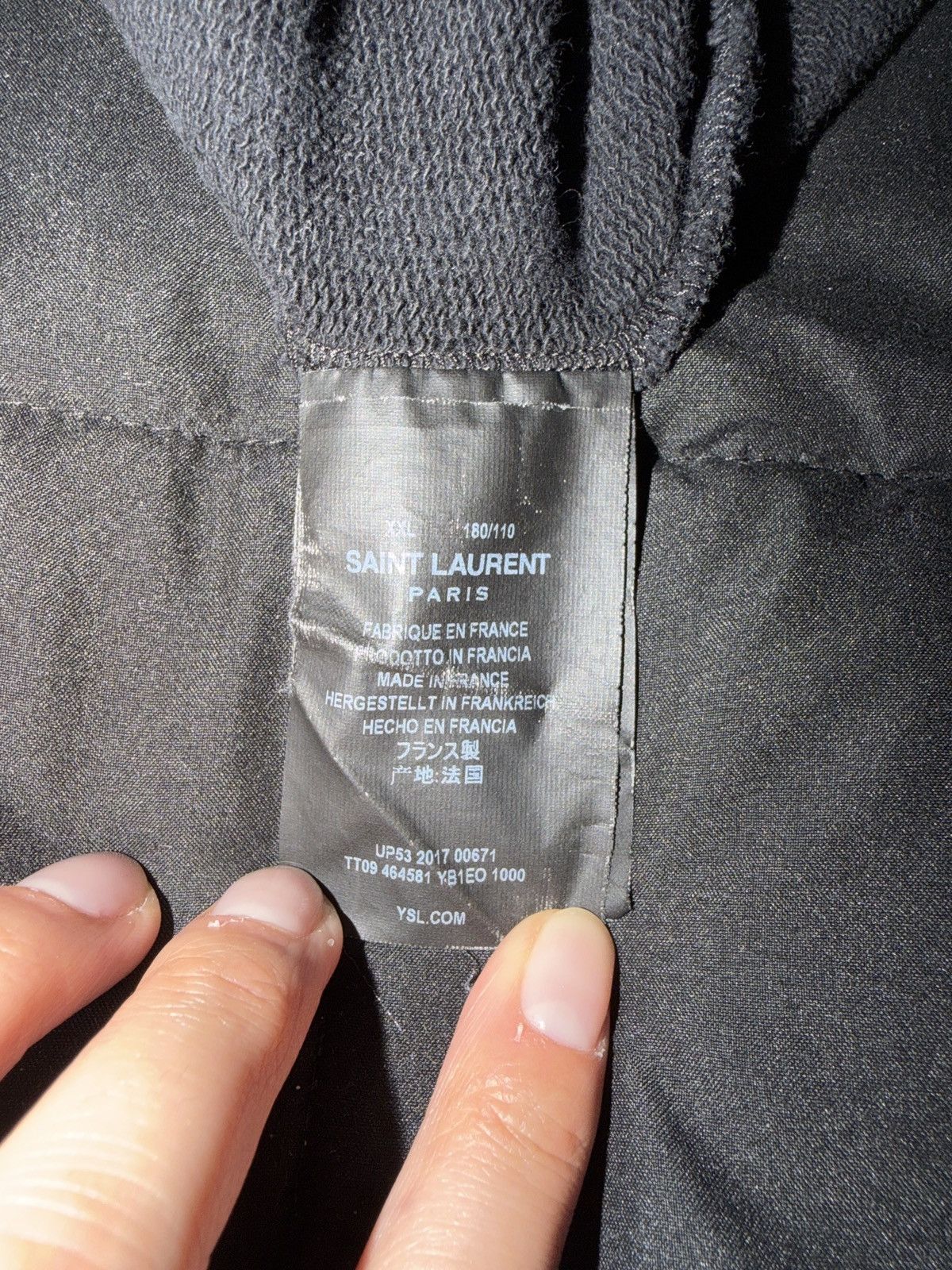 Saint Laurent Paris Saint Laurent Paris Black Hoodie Size US M / EU 48-50 / 2 - 5 Thumbnail