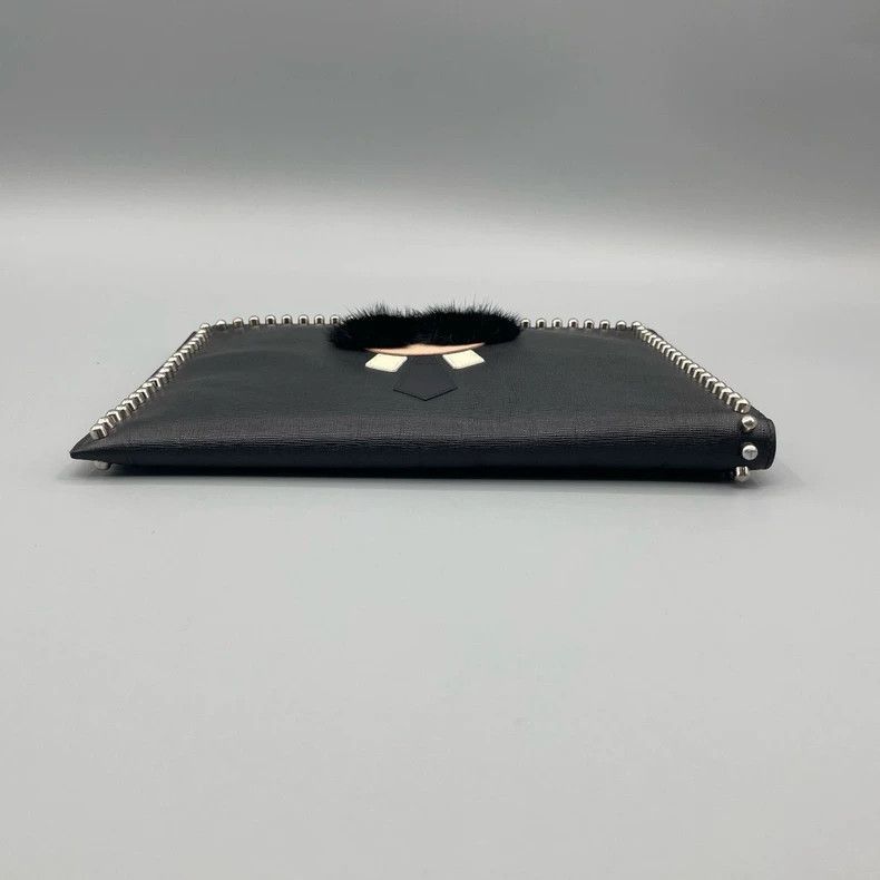 Fendi Fendi Black Handbag with Studs and Details-2505 Size ONE SIZE - 3 Thumbnail