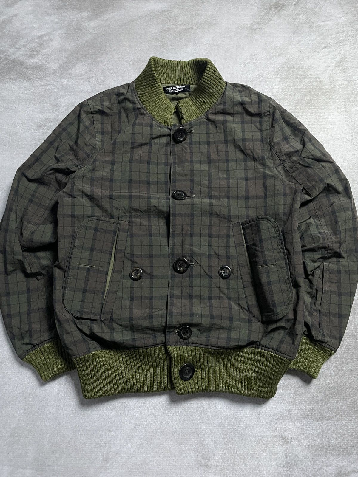 Diet Butcher Slim Skin Tartan Jacket