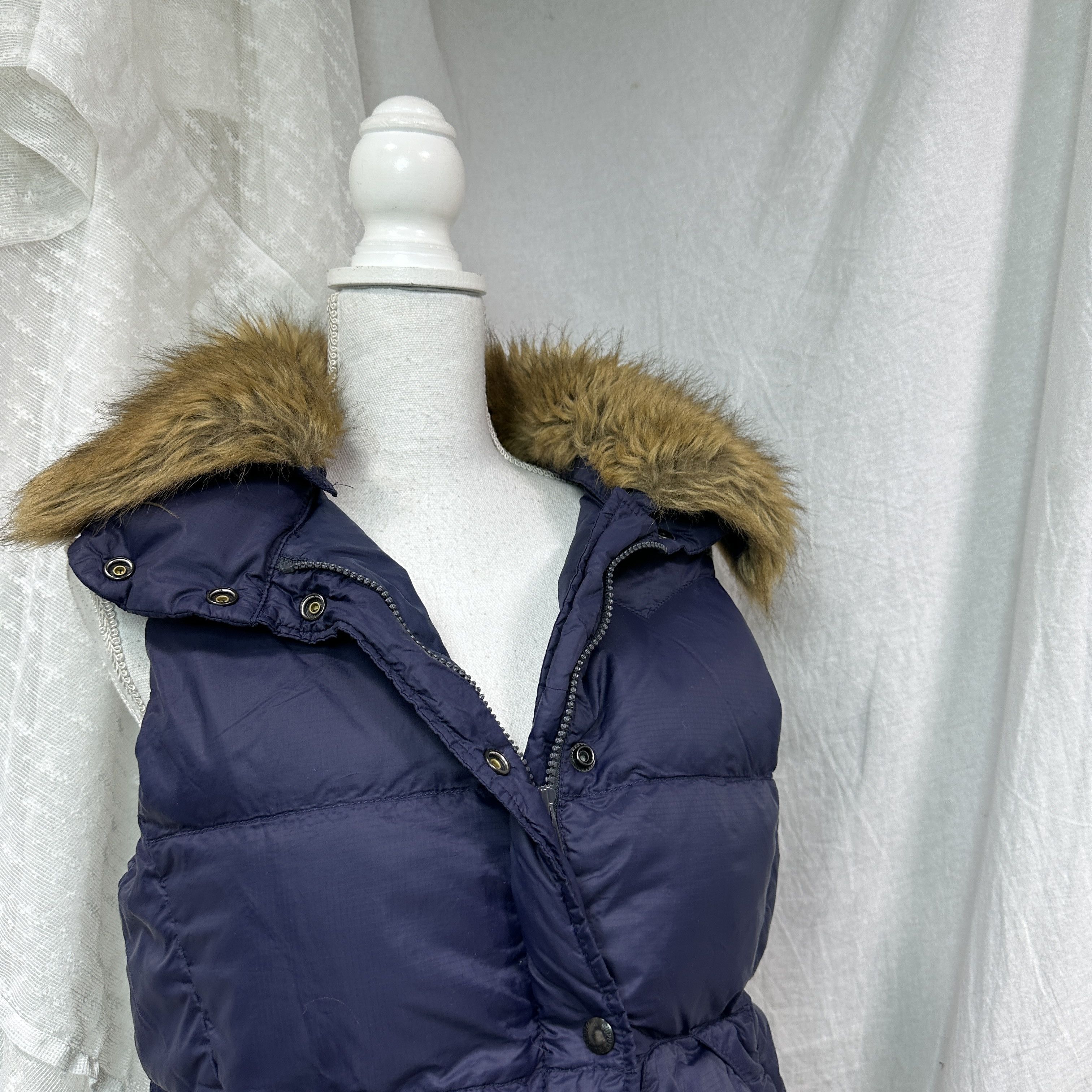 Ralph Lauren Vintage Denim Ralph Lauren Puffer Faux Fur Vest Y2K Size S / US 4 / IT 40 - 6 Thumbnail