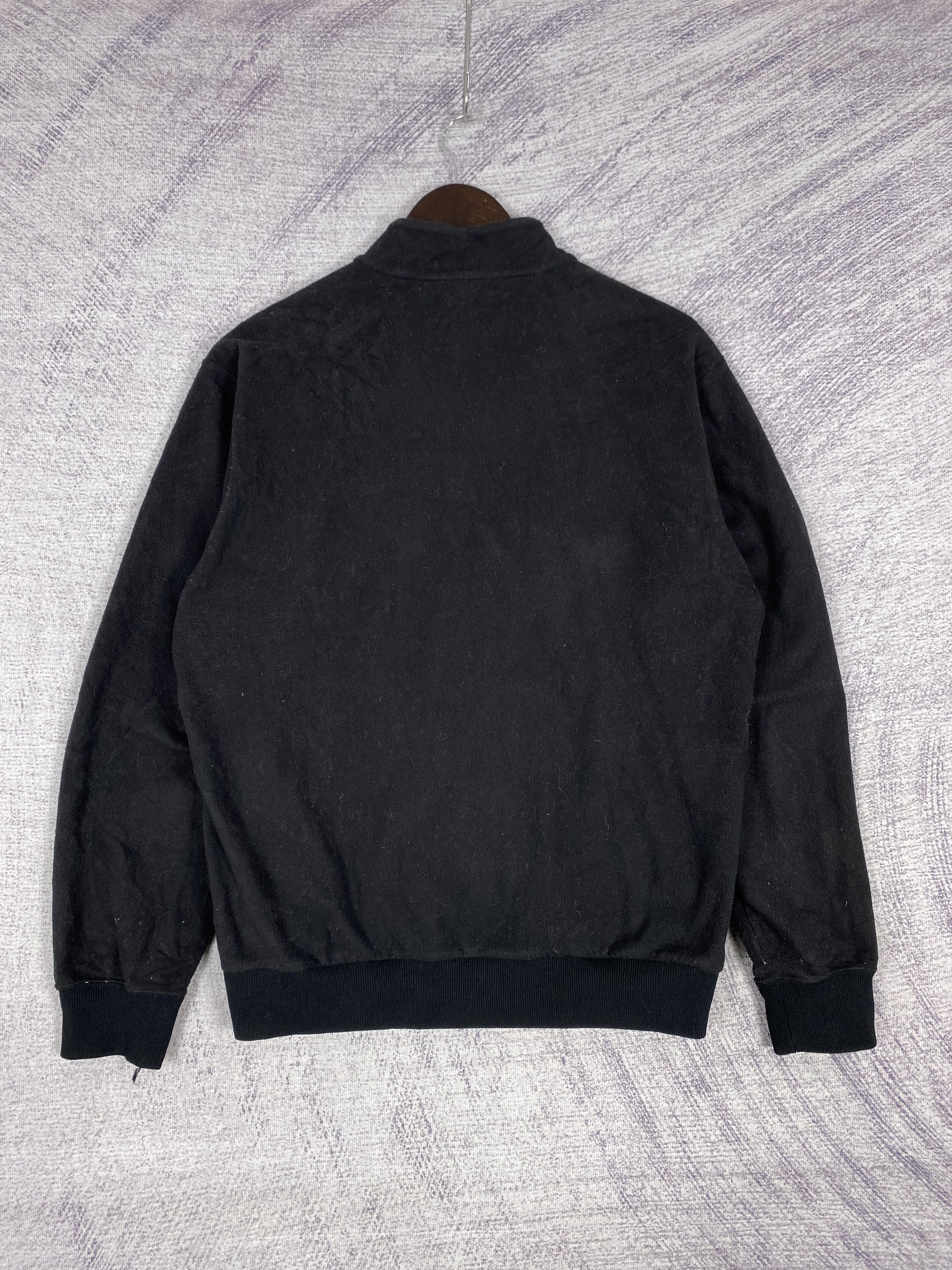 Japanese Brand Vintage Black & White Half Zipper Sweatshirts Size US L / EU 52-54 / 3 - 6 Thumbnail